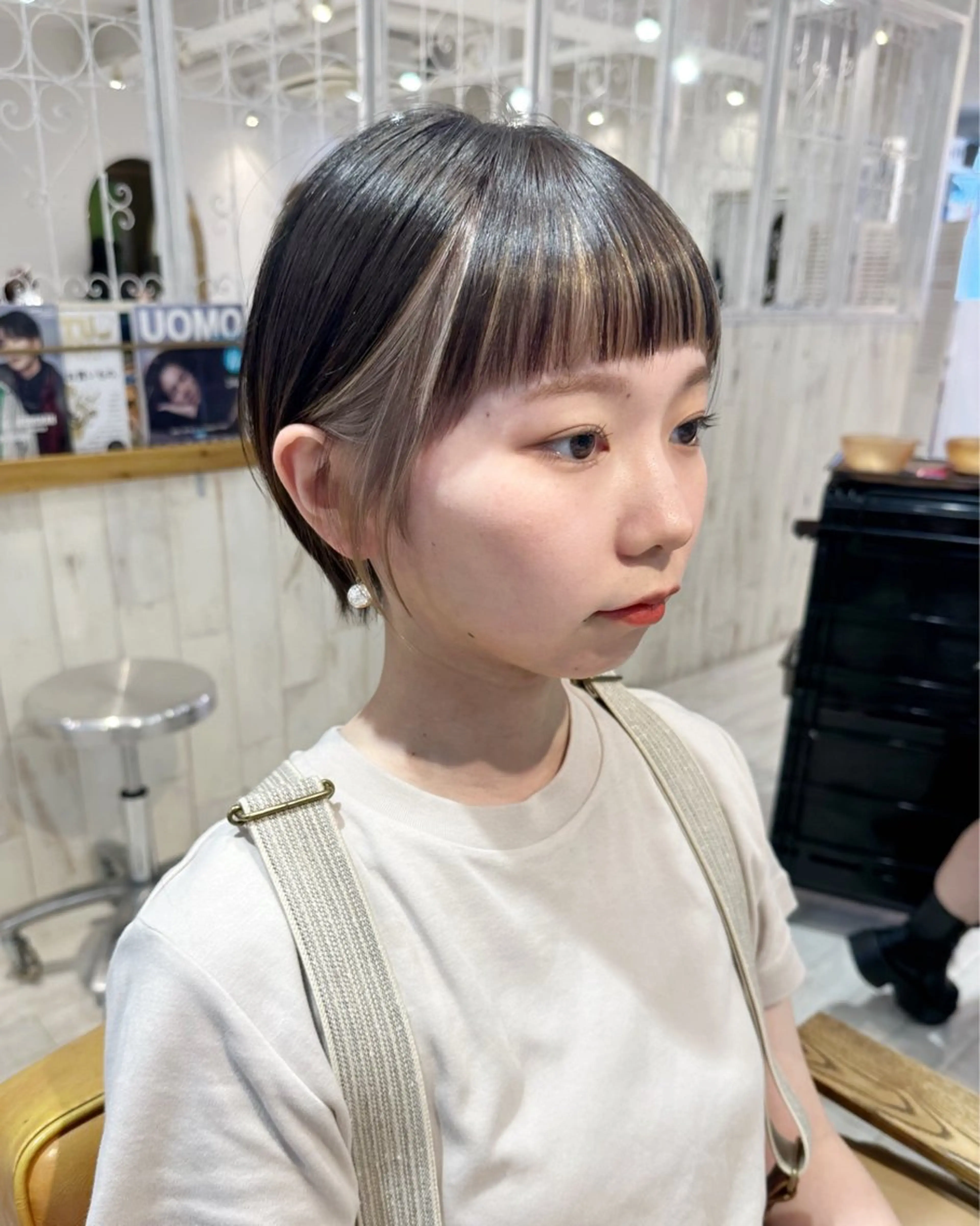 ショート カット ヘアカラー 縮毛矯正/ショート/ レイヤー/畑中正敏のヘアスタイル