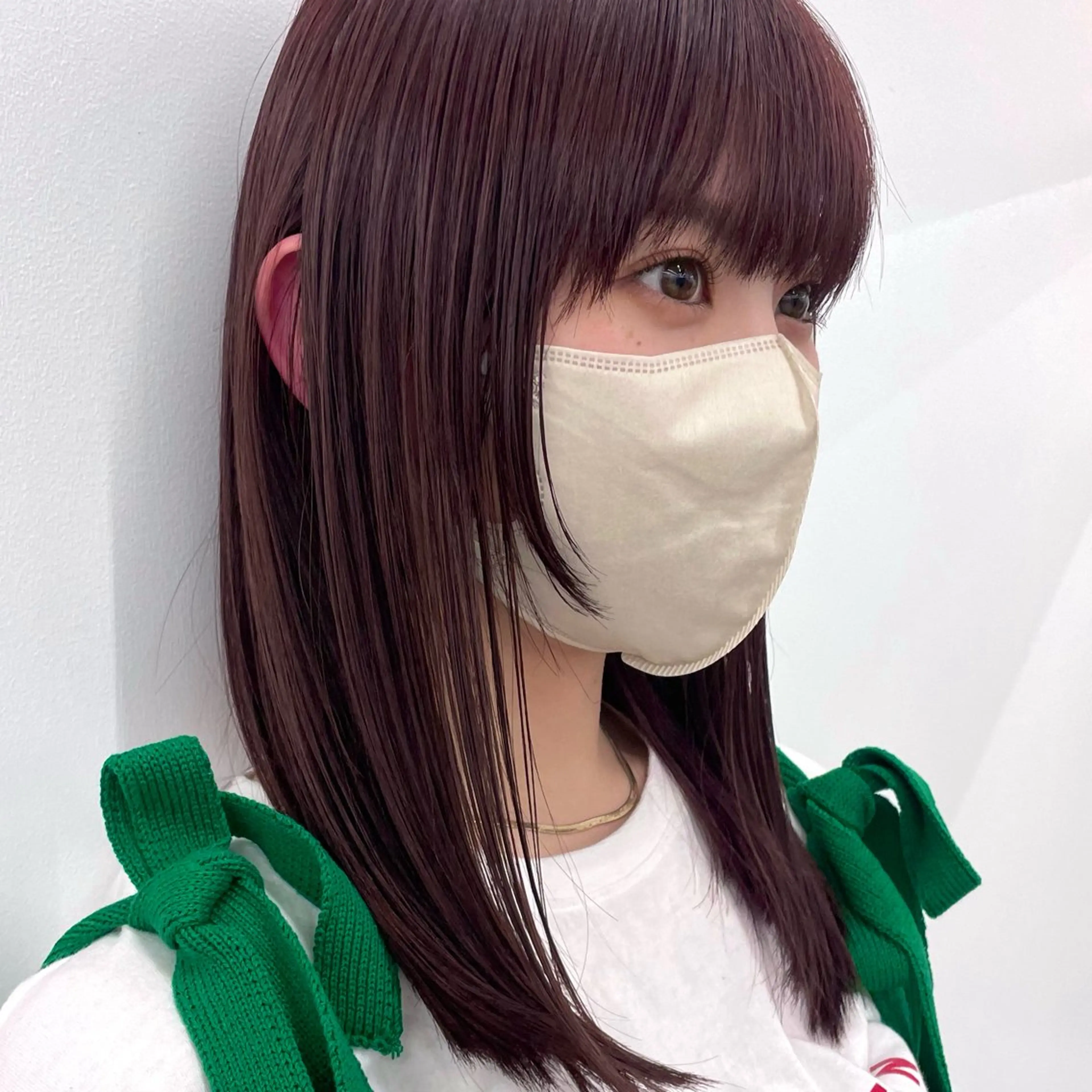 ショート カラー ヘアアレンジ 暖色ダブルカラーボブ レイヤー🌈AINAのヘアスタイル