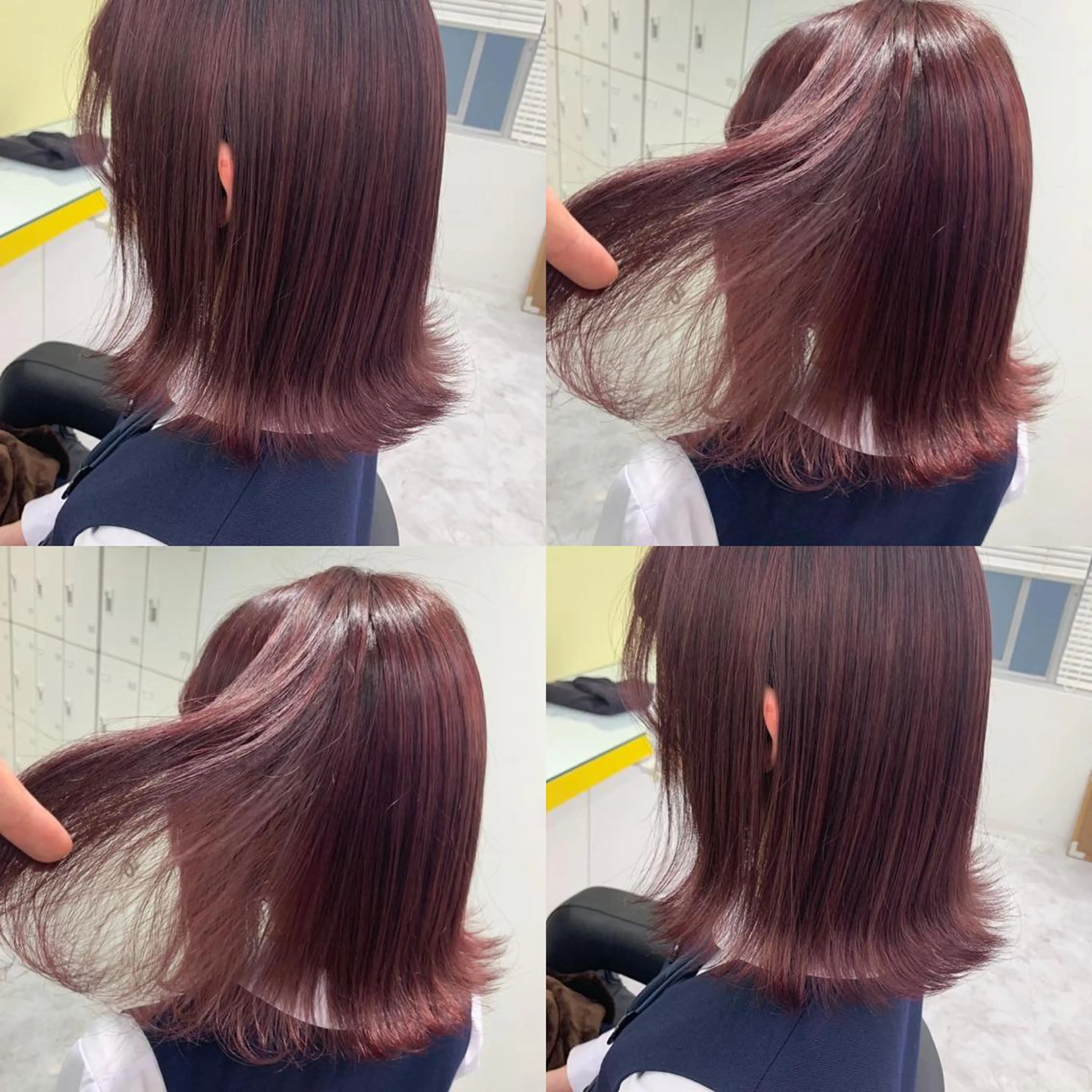 ミディアム ヘアカラー ヘッドスパ ヘアセット I S所属・🌿透明感カラー‪ 縮毛矯正✨かずきのヘアスタイル