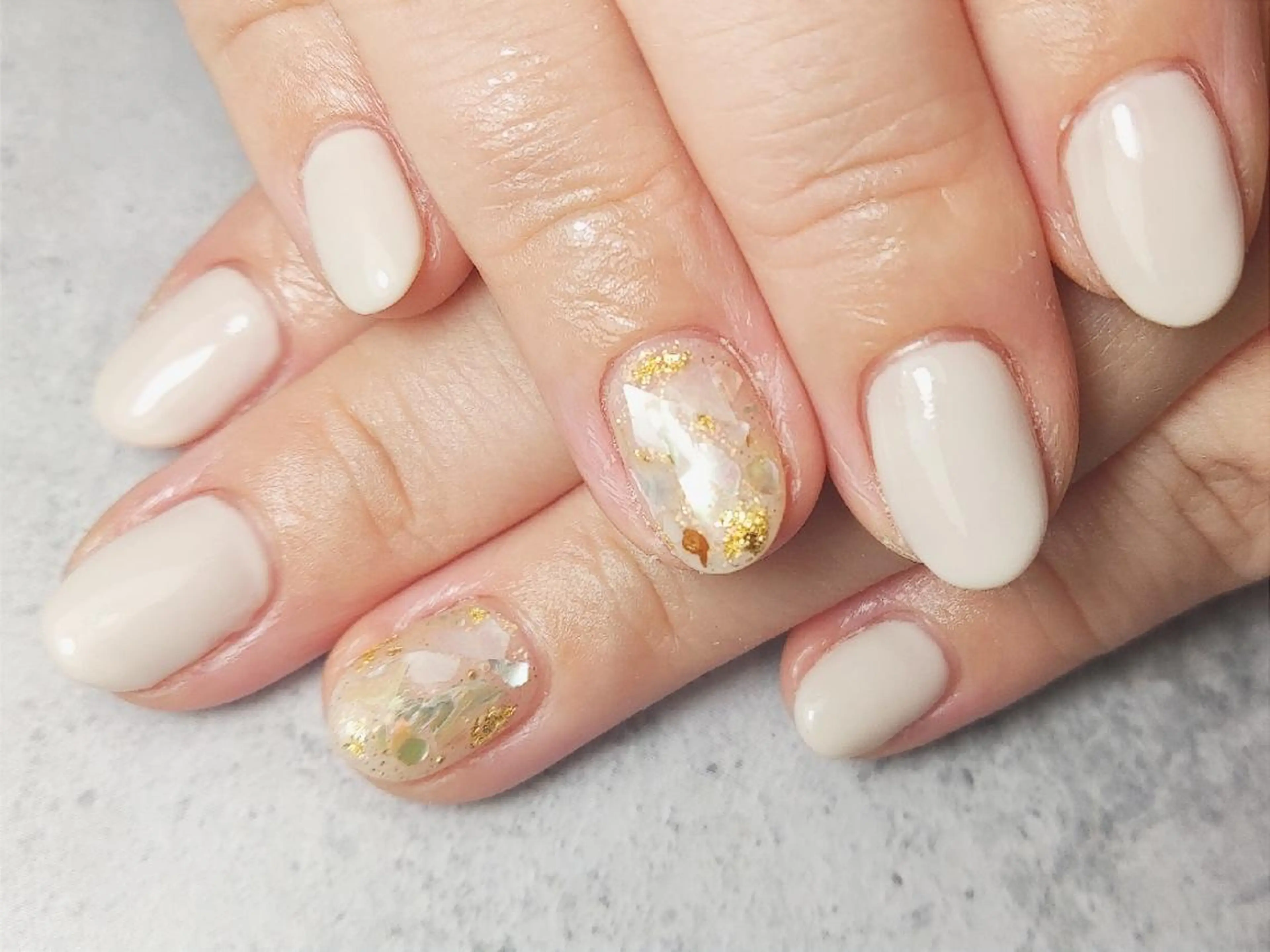 ショート ネイル シンプルネイル 川畑爪商店 品川高輪 同時施術が人気🌿のネイルデザイン