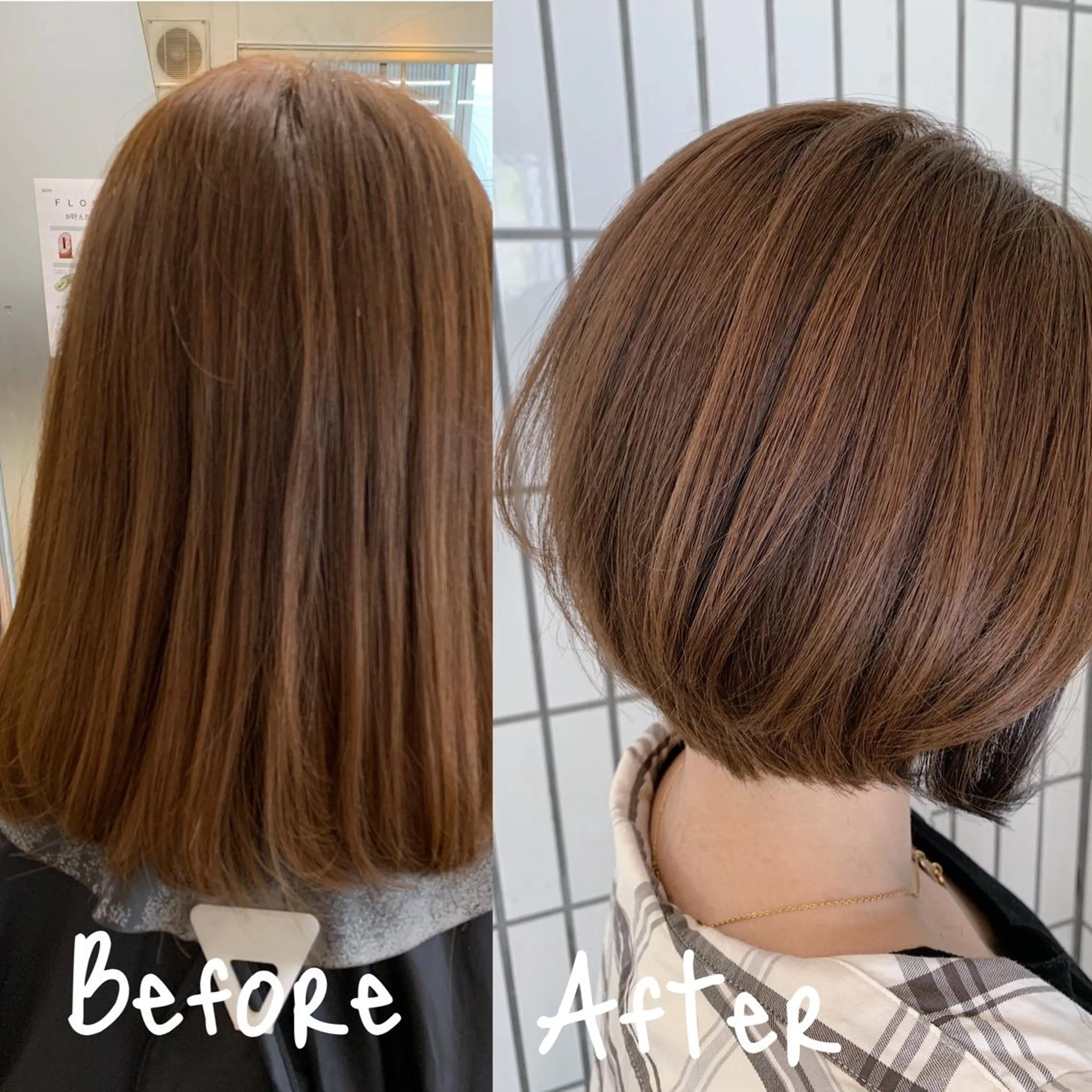 ショート カラー カット ヘアカラー トリートメント ハットリ /北習志野のヘアスタイル