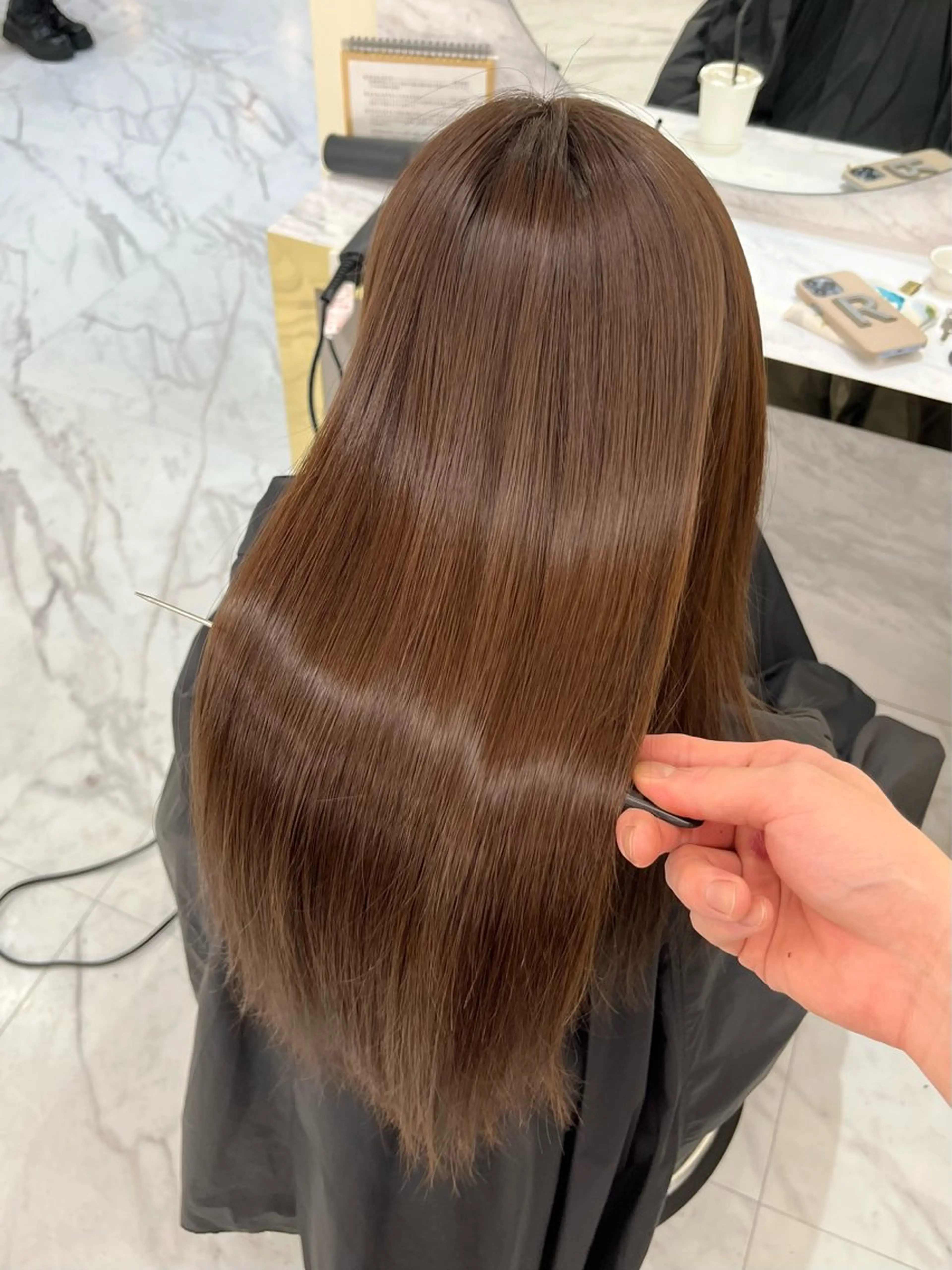 ロング 髪質改善縮毛矯正🫧 村上蒼生のヘアスタイル