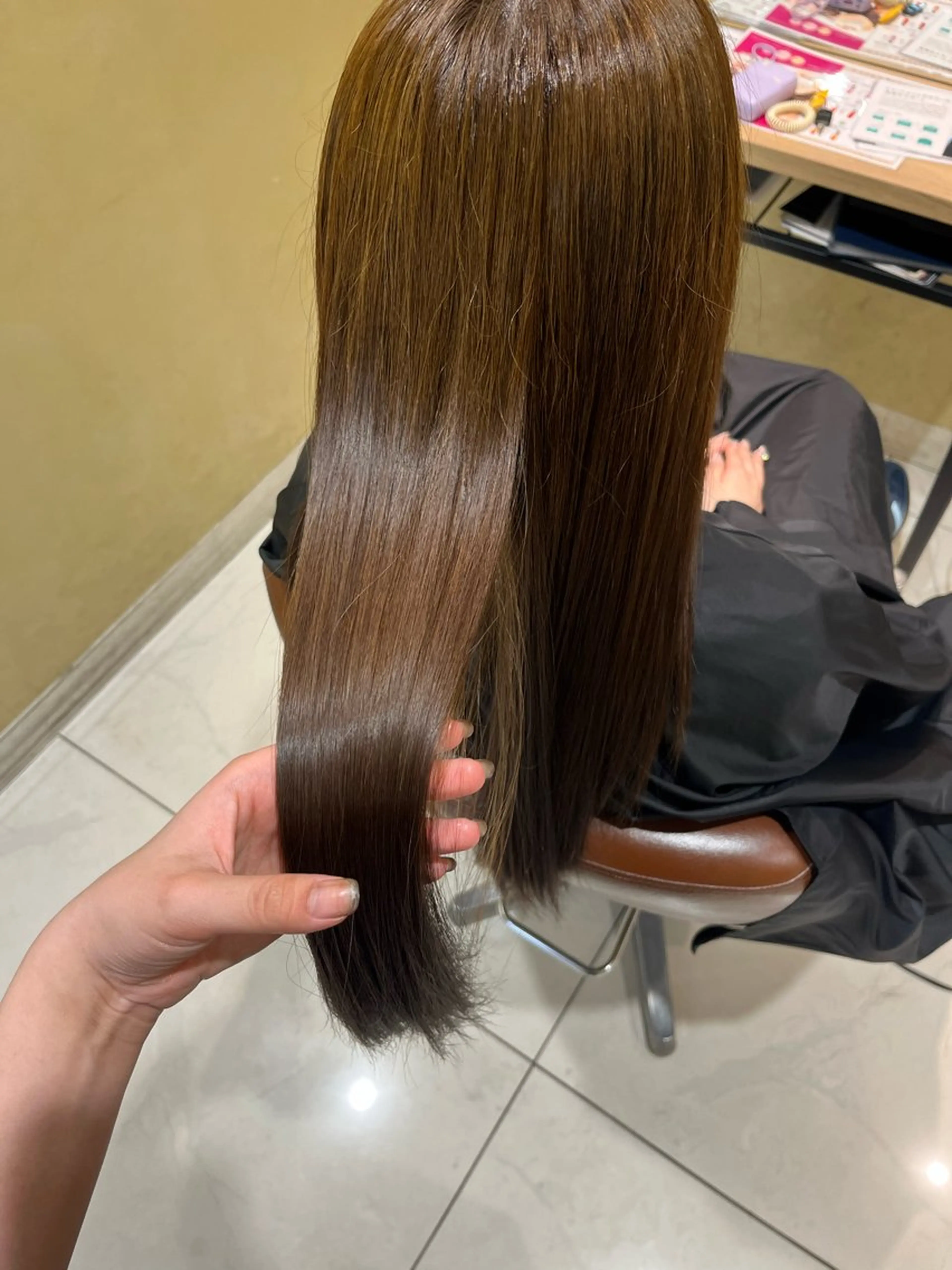 カラー イエローカラー 髪質改善 ヘアカラー 韓国レイヤー/カラー 🐈‍⬛💗miyuのヘアスタイル