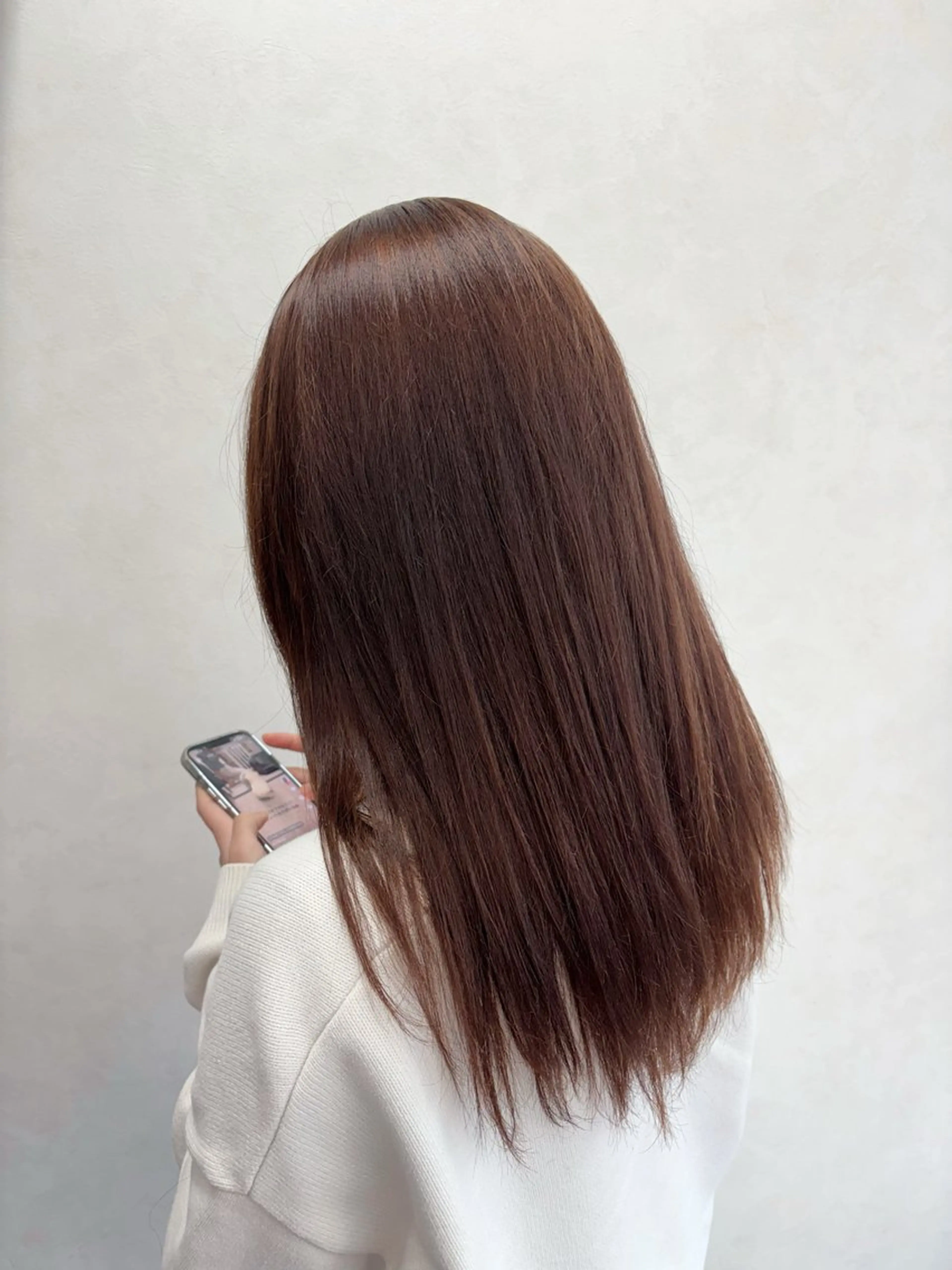 セミロング カラー ヘアカラー egerie prime 井向幹滉のヘアスタイル