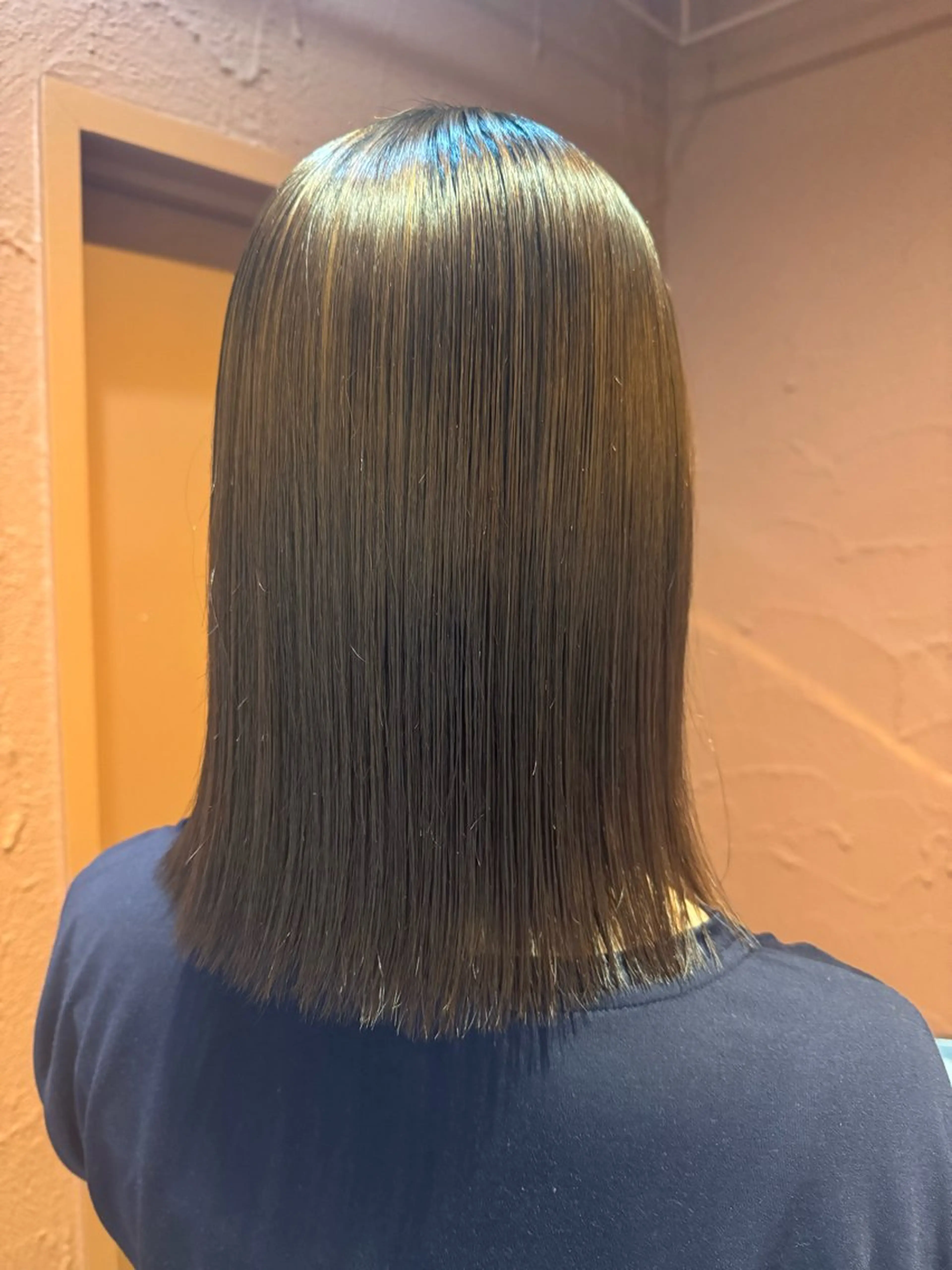 セミロング カット 縮毛矯正 透明感カラー/ボブ/ yuukaのヘアスタイル