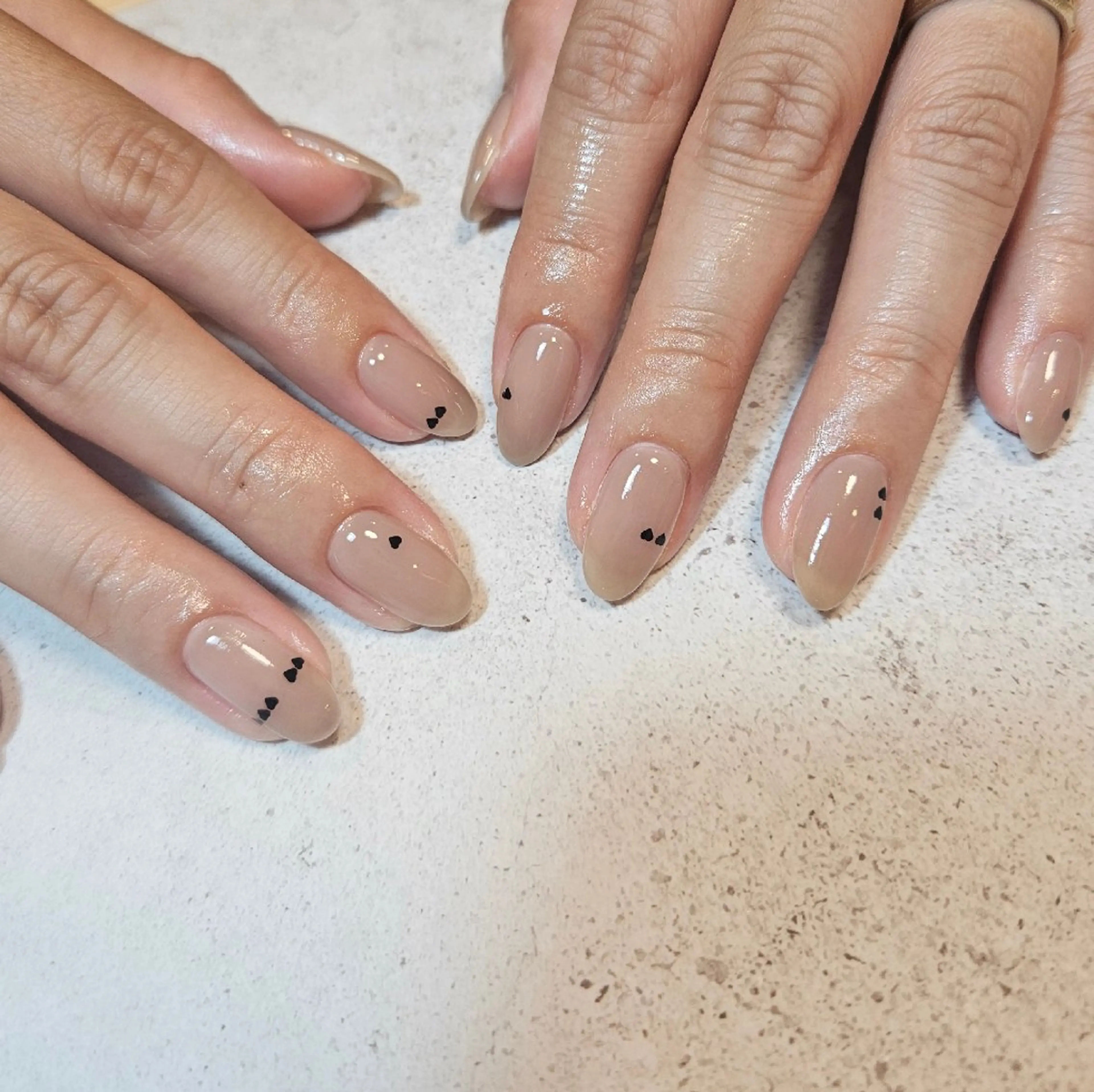 ネイル ホログラムネイル 持ち込み シンプルネイル ハンドネイル Nailsalon manoのネイルデザイン