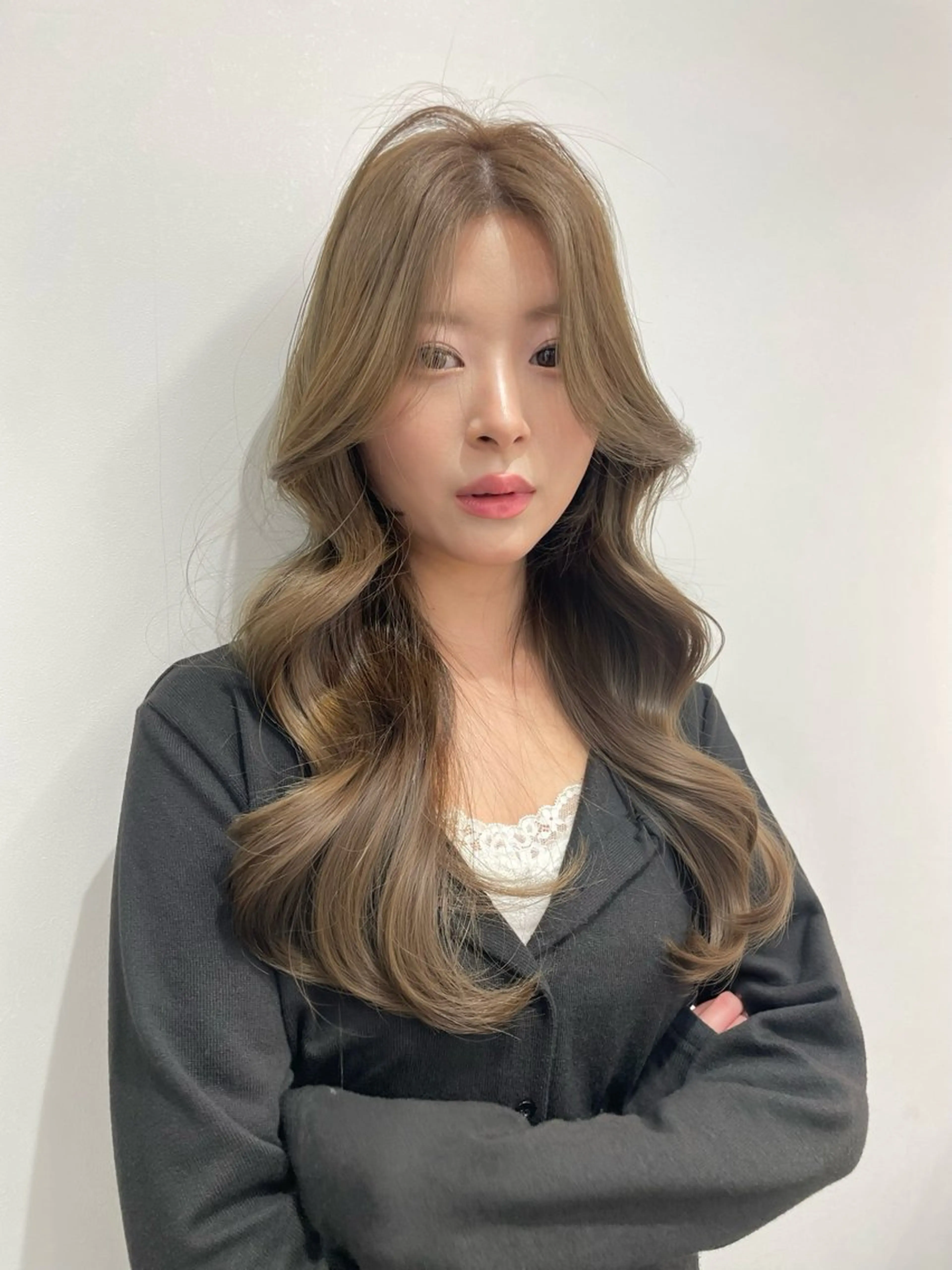 ロング カット ヘアカラー トリートメント 🦋顔周りカット/レ イヤー/ユリ🦋のヘアスタイル