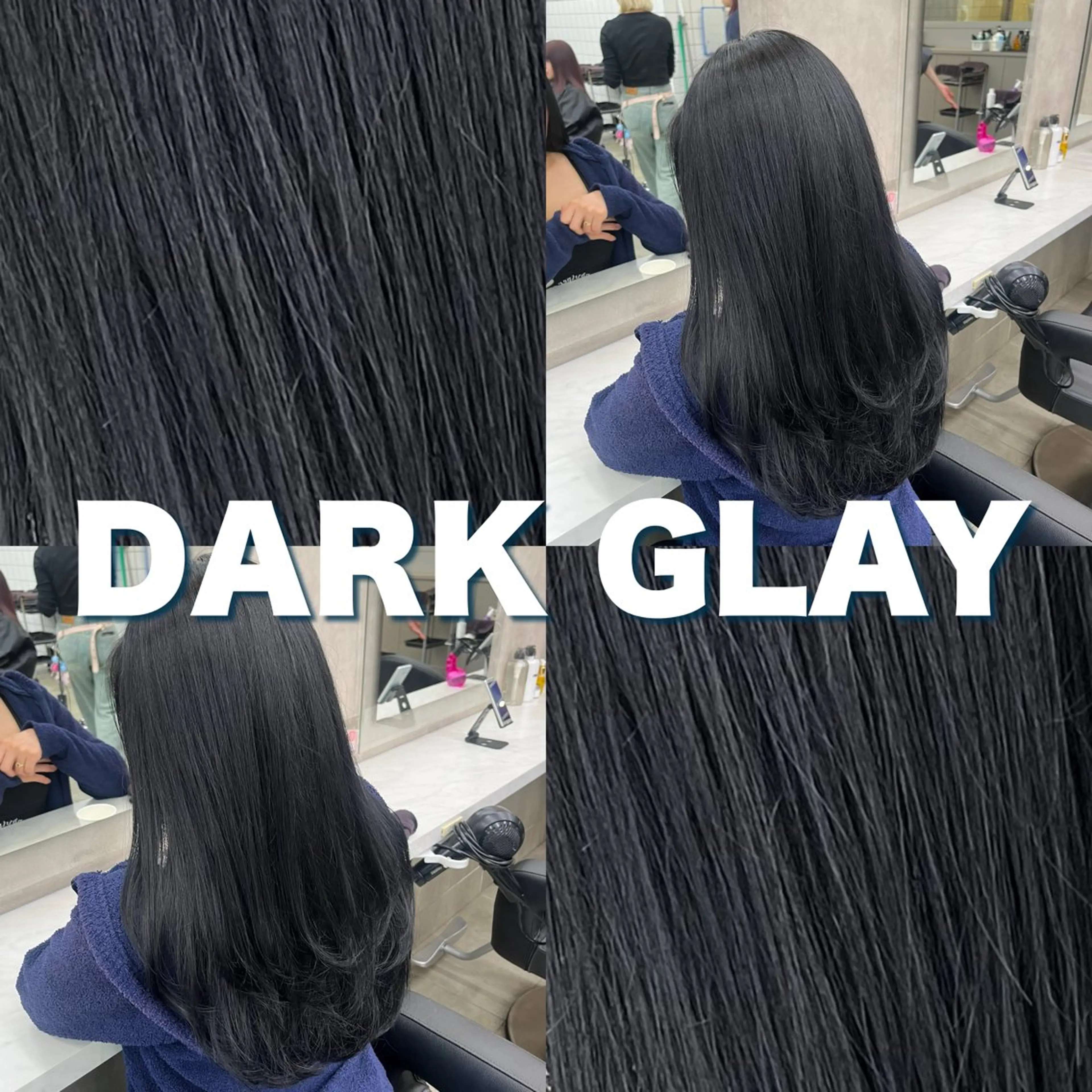 セミロング ヘアカラー トリートメント ヘッドスパ ヘアセット 寒色＆ブリーチ特化 寒色MiOのヘアスタイル