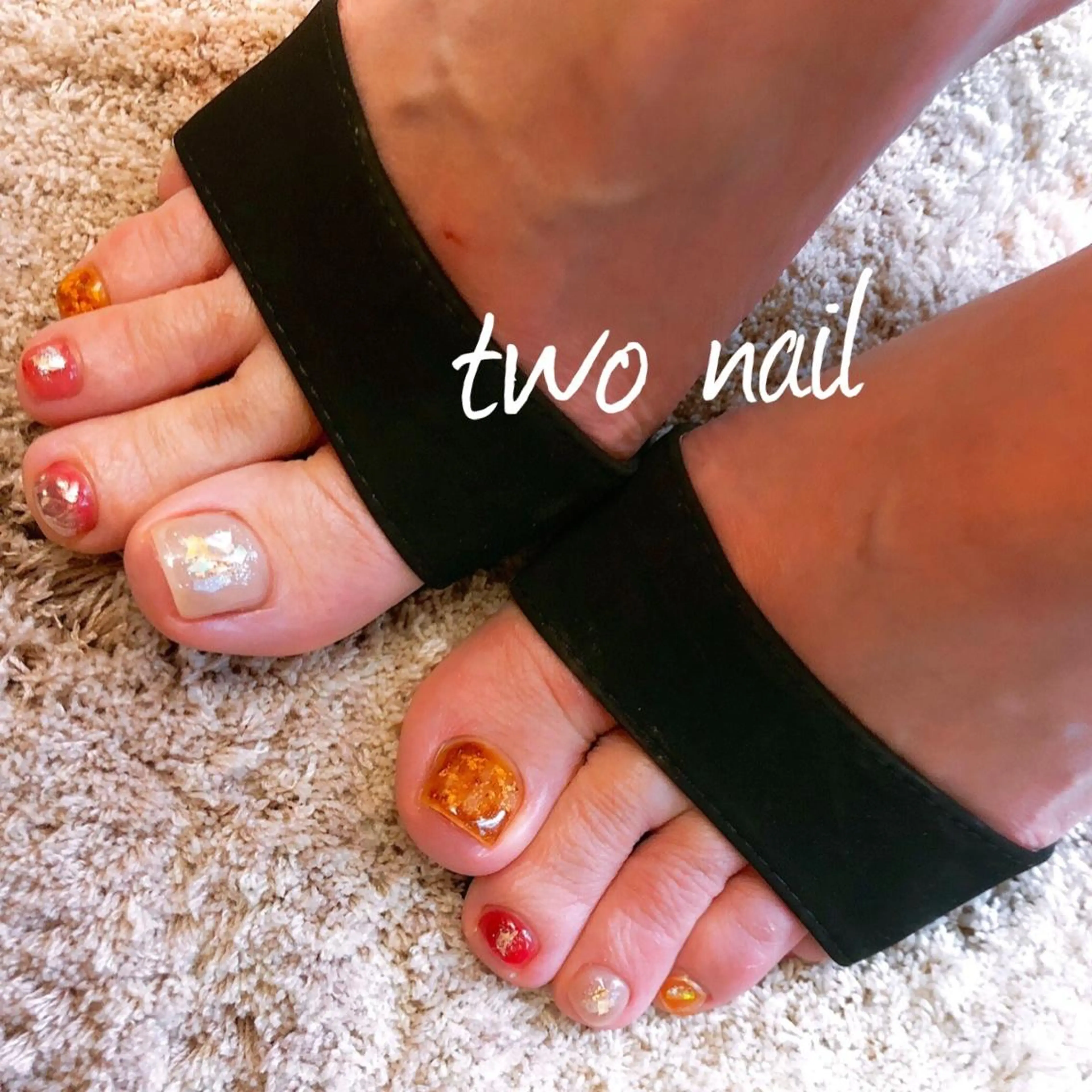 ネイル べっ甲ネイル two nailのネイルデザイン