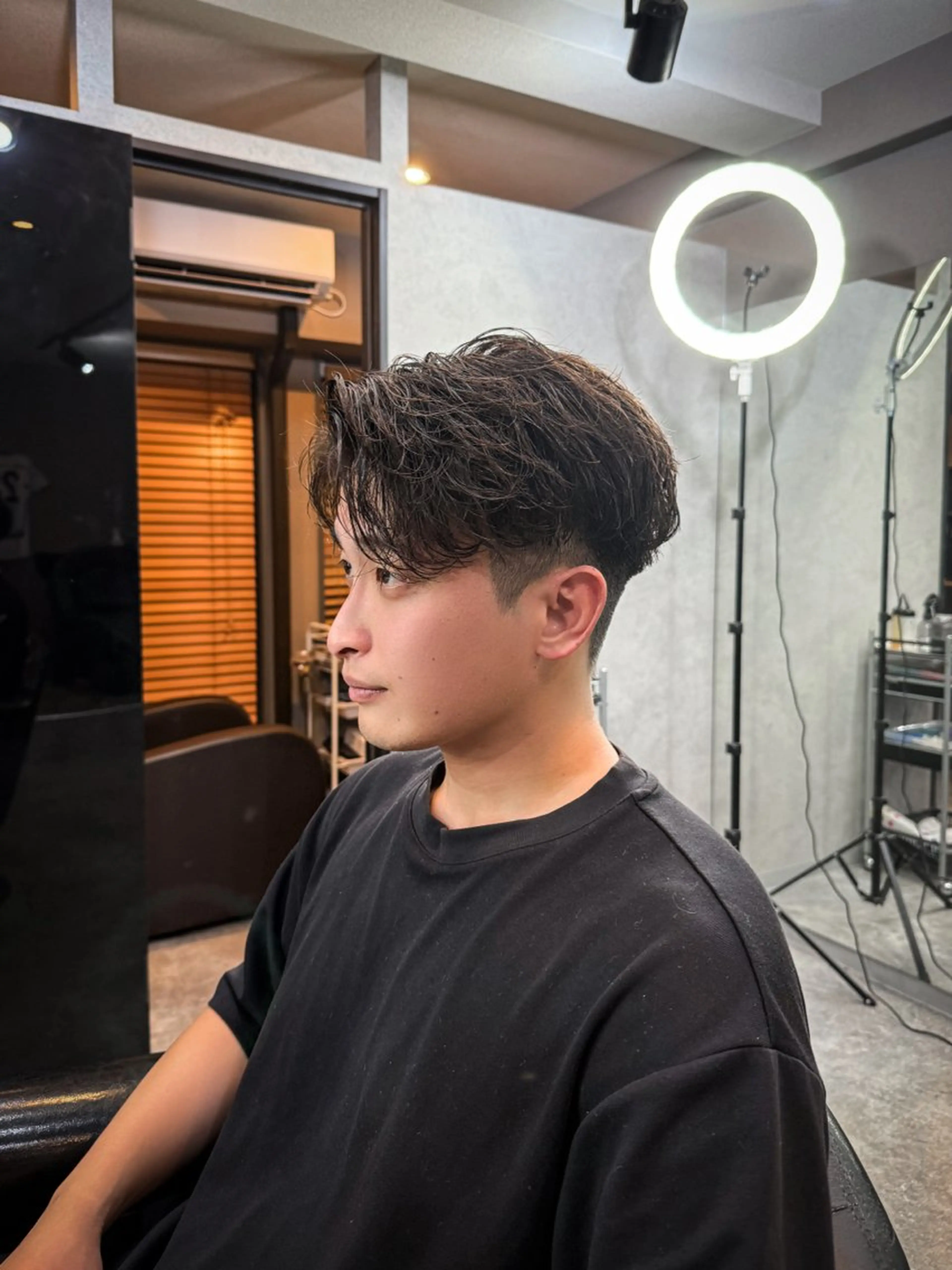 ショート カラー パーマ ヘアアレンジ メンズ メンズパーマ カット パーマ NUMBER.12所属・【メンズ専門美容師】 NUMBER.12のヘアスタイル
