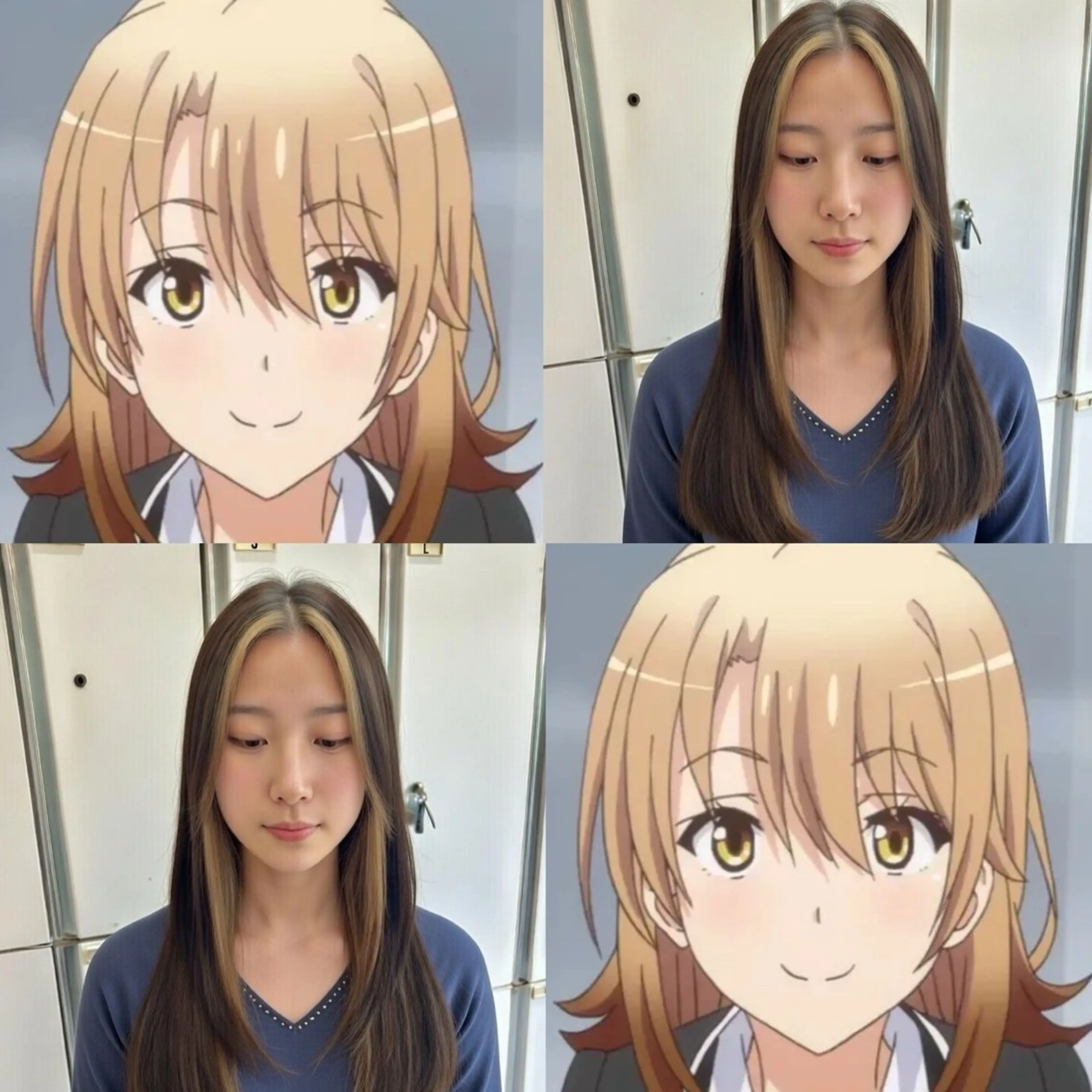 ロング カラー インナー/2次元/ 推しカラー/しゅうとのヘアスタイル