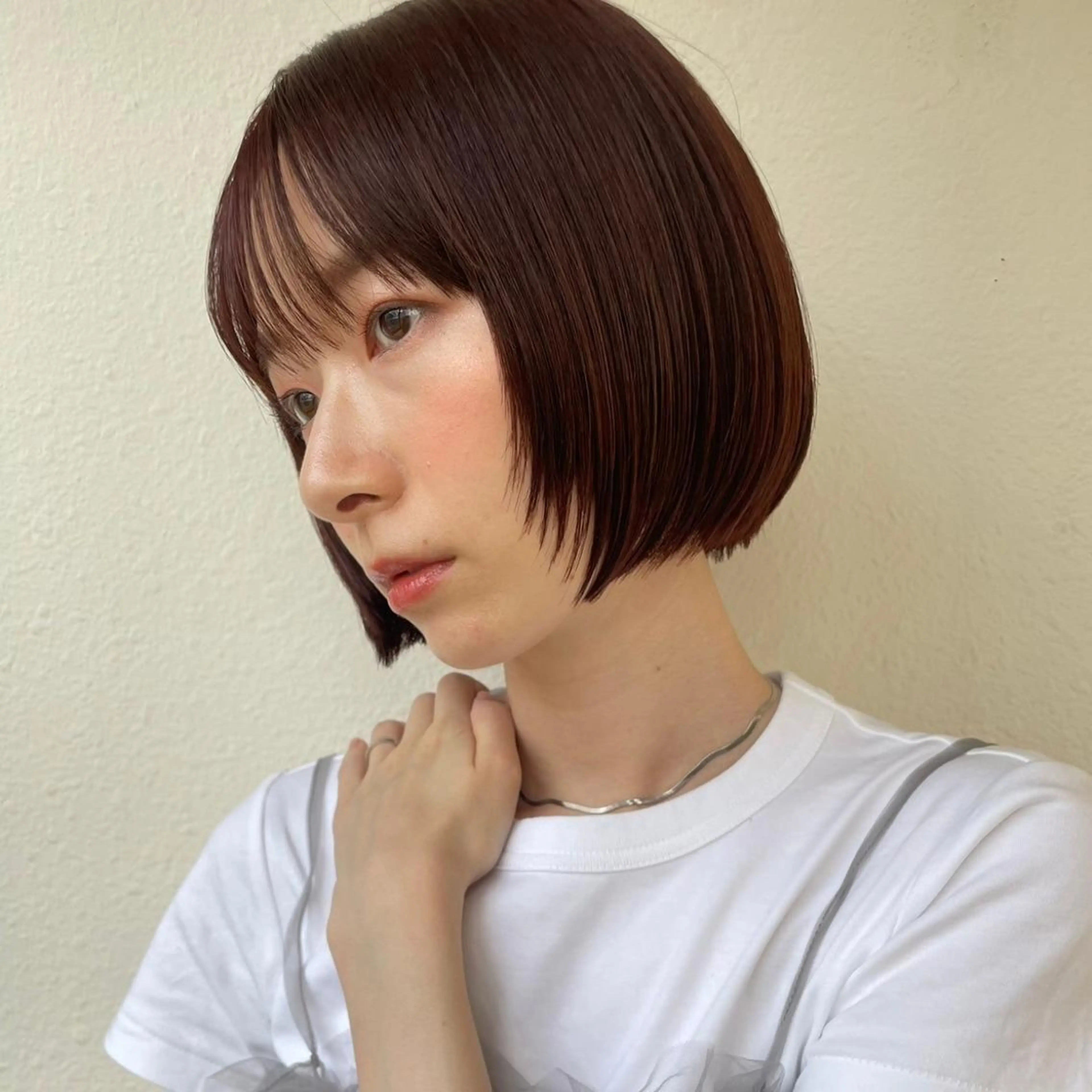 ショート 艶髪ストレート❇️ レイヤー❇️出町光流のヘアスタイル