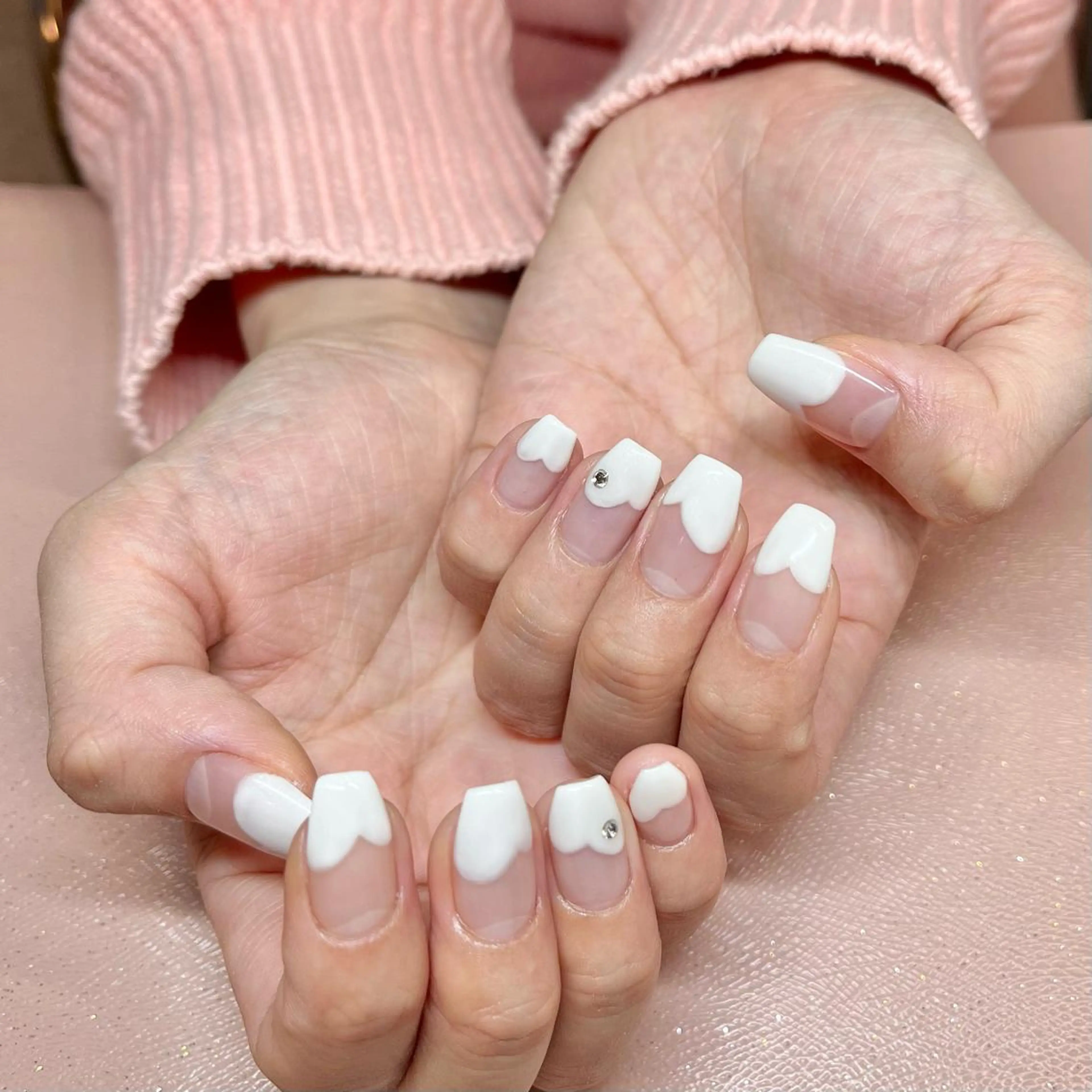 ネイル クリアネイル フレンチネイル Vogustys Nail 山田のネイルデザイン
