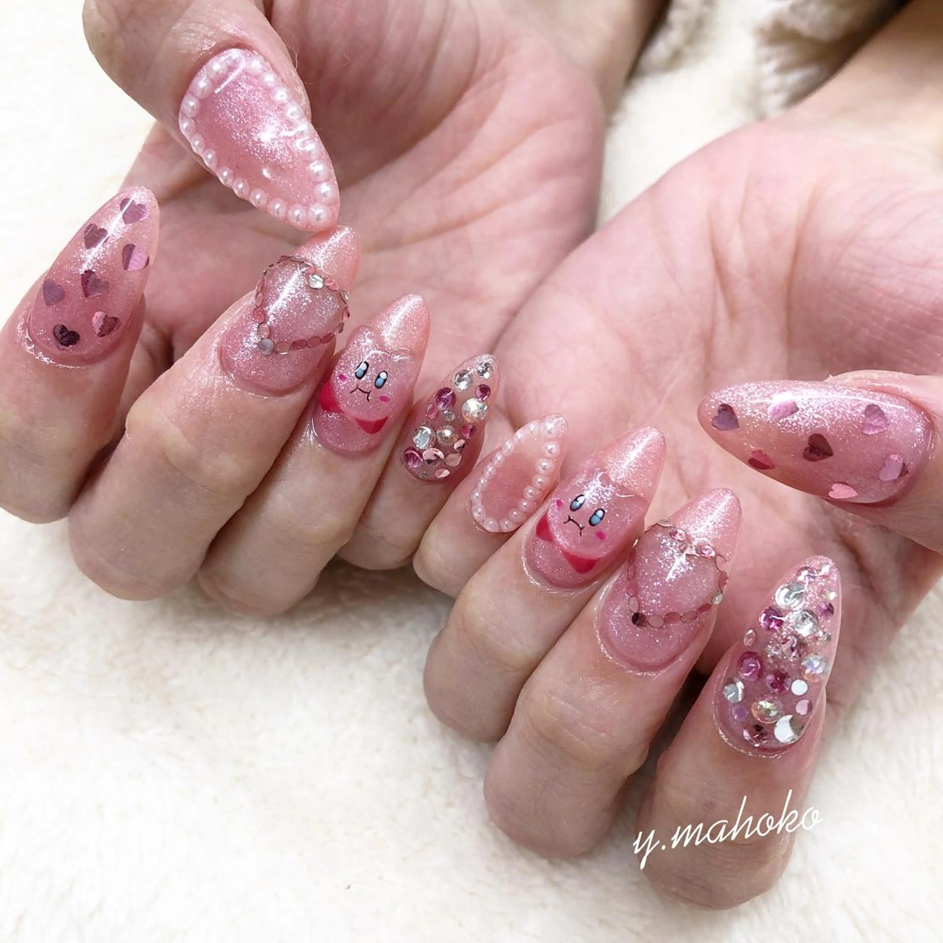 ネイル ハンドネイル She nail studio 原宿所属・パラジェル有/ スカルプ/mahoのネイルデザイン