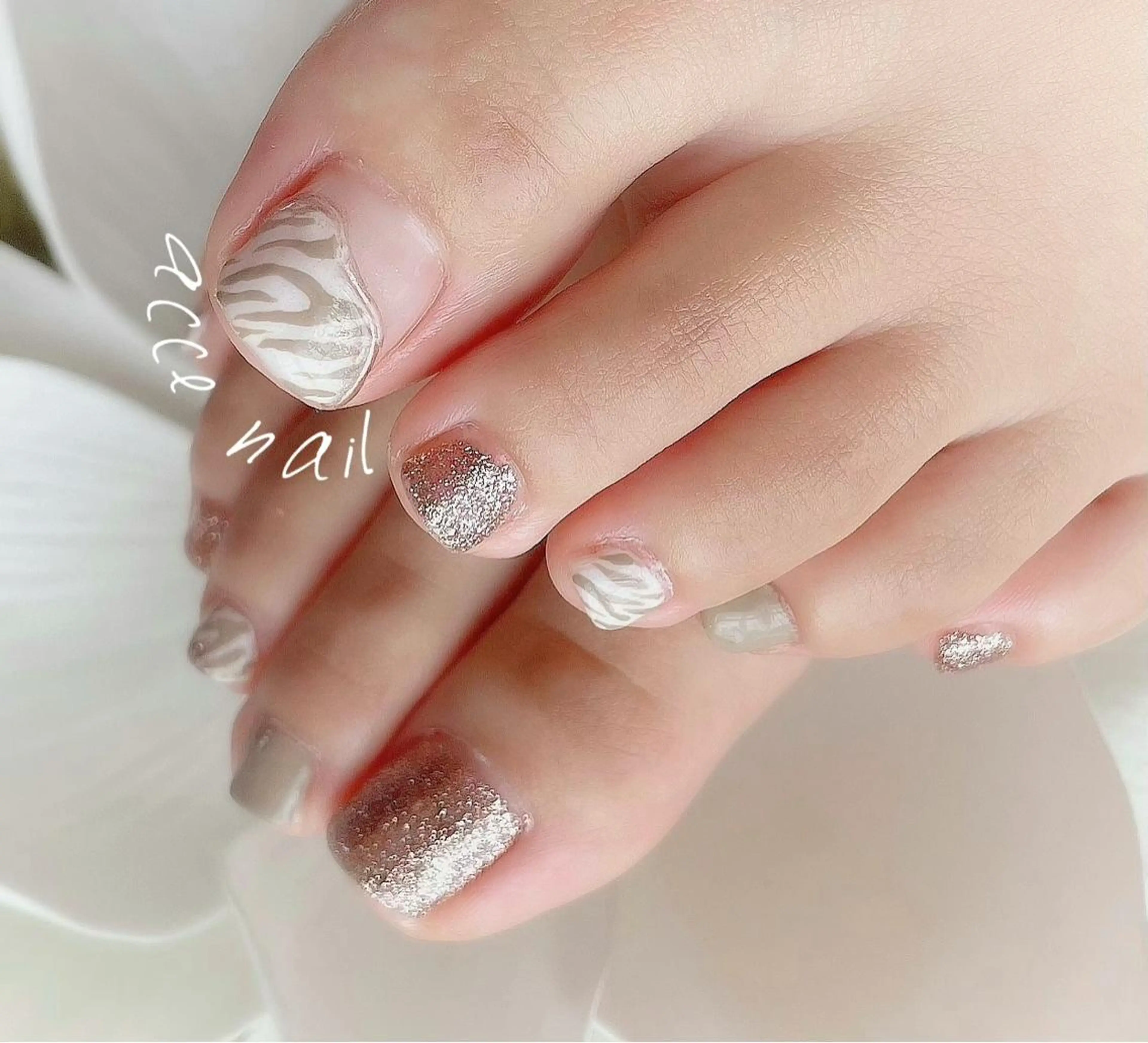 ネイル フットネイル 持ち込み atsuco ✴︎のネイルデザイン