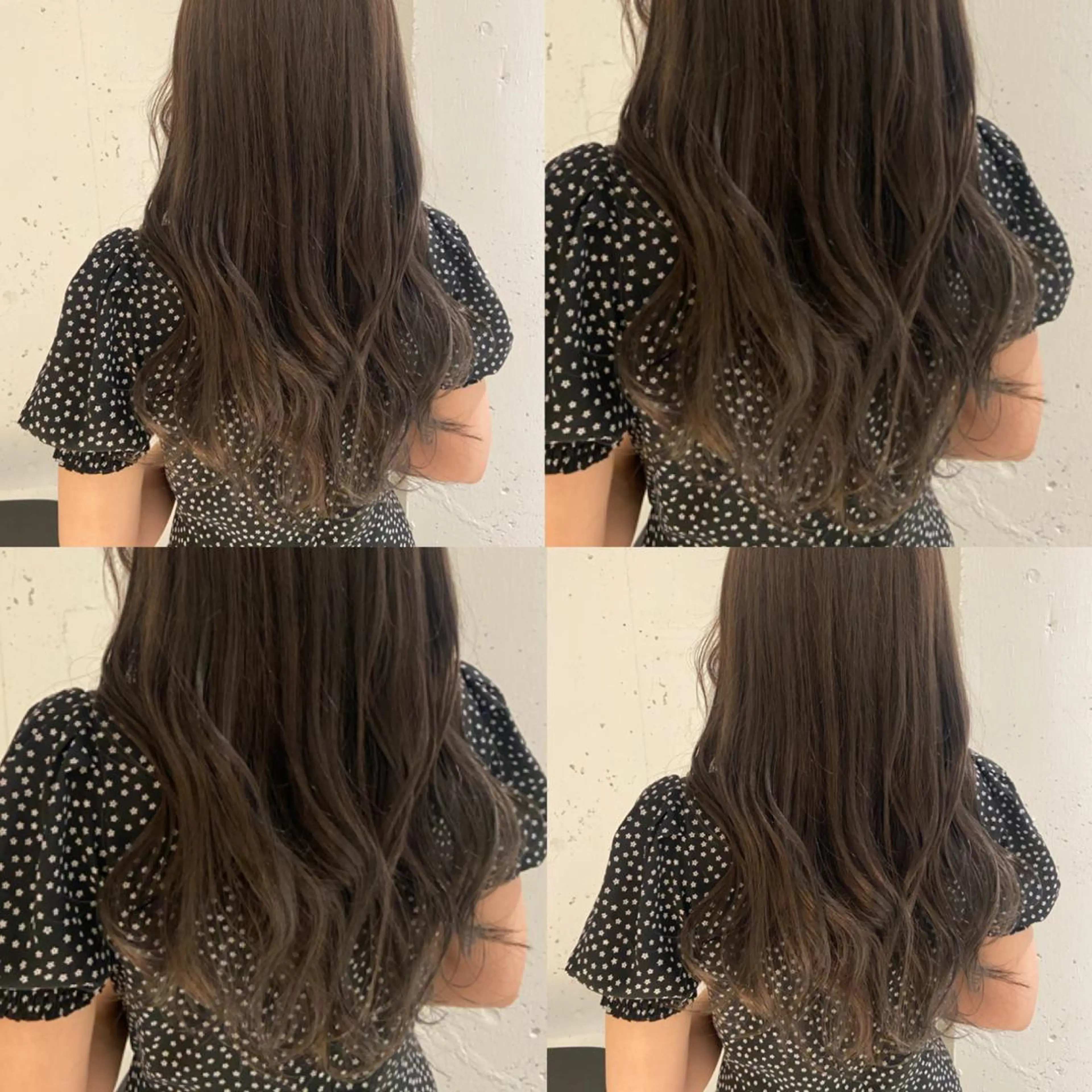 ロング カラー アッシュ アッシュグレー アッシュグレージュ 透明感カラー グレージュ カジュアルを女っぽく 𝗮𝘆𝗮𝗰𝗼のヘアスタイル