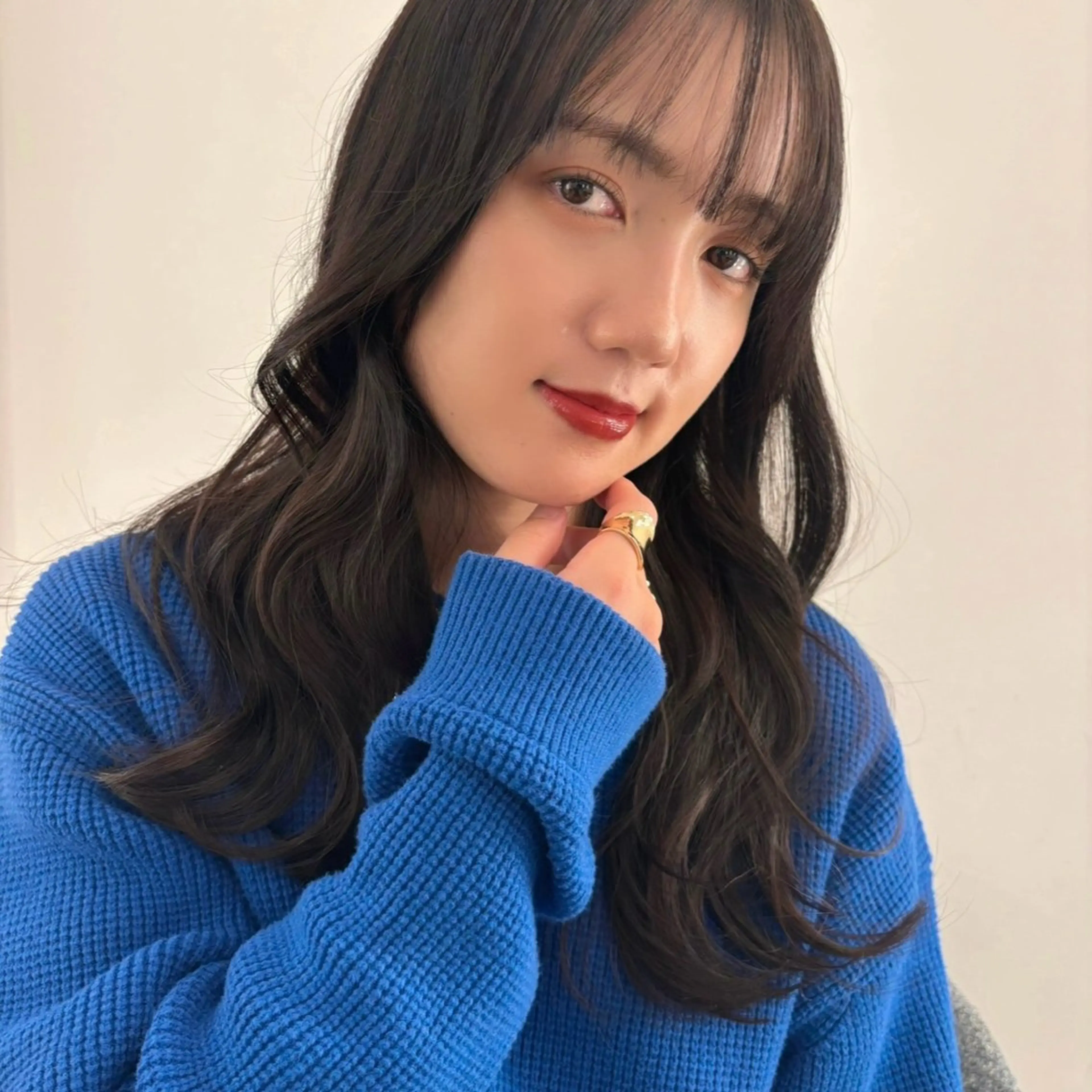 ロング 顔周りカット ロング KEYMAN HARUKAのマツエク・マツパデザイン