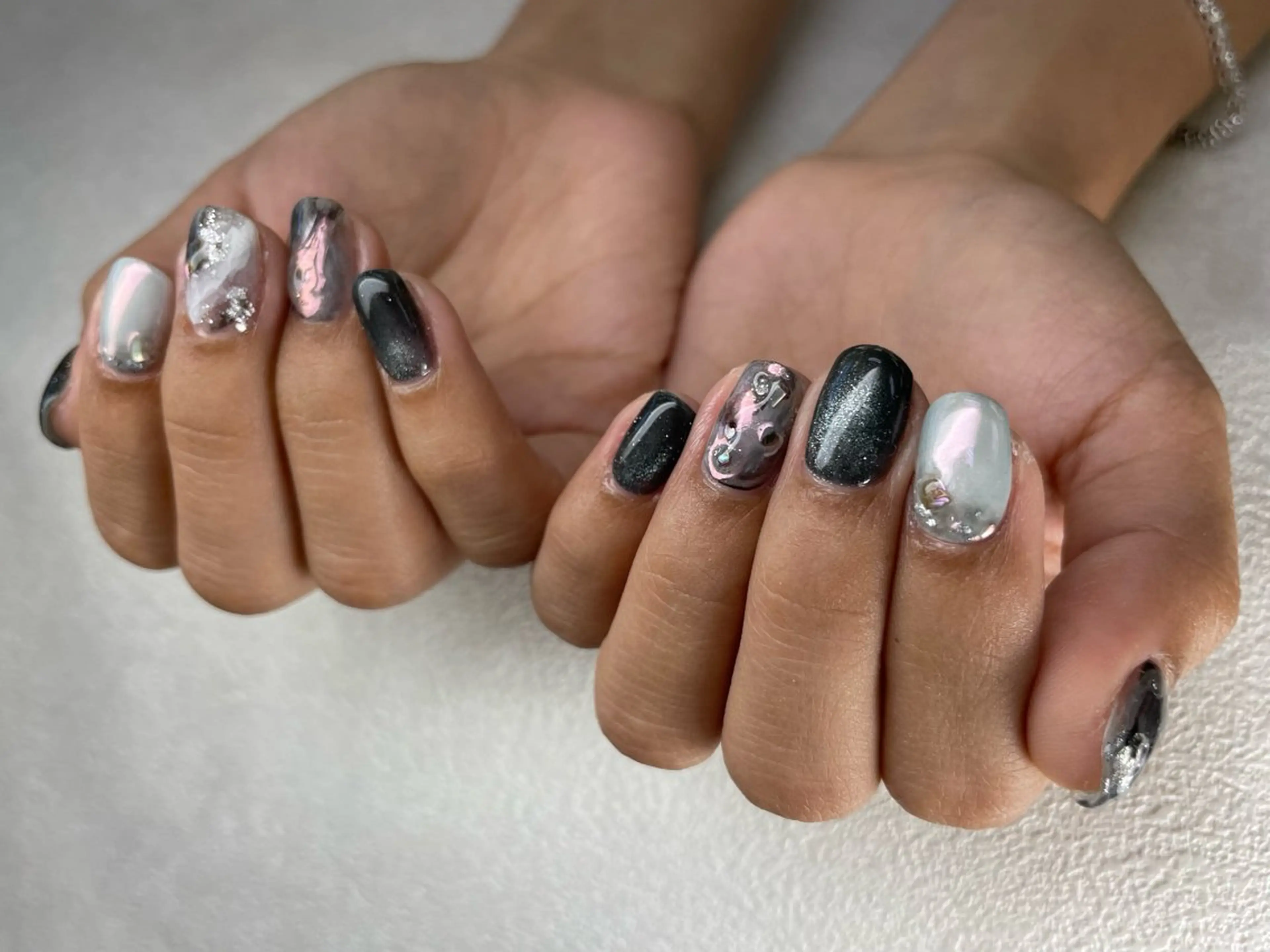 ネイル ニュアンスネイル ハンドネイル Bianca美浜店 Hanaのネイルデザイン