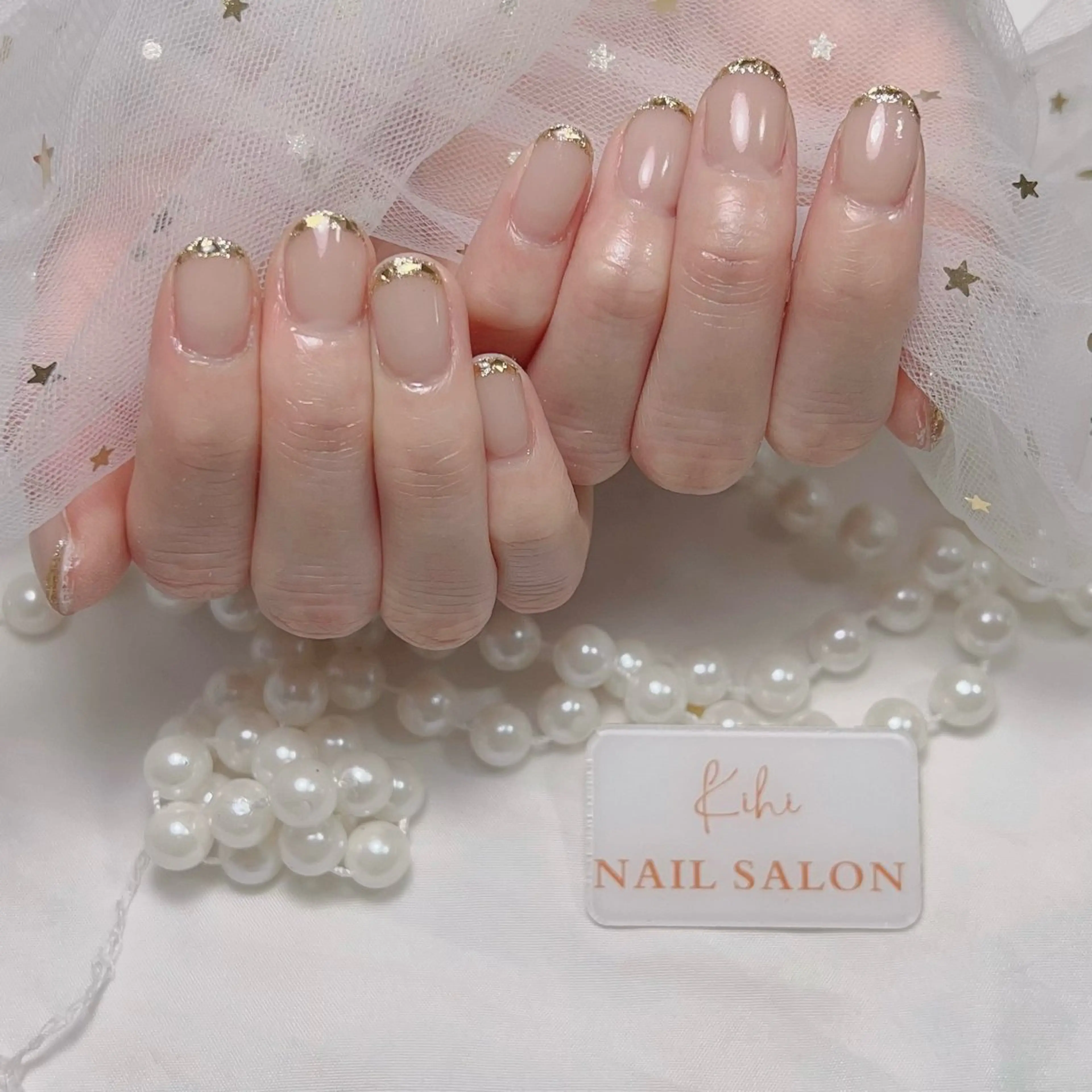 ネイル アートネイル フレンチネイル ジェルネイル グラデーション 韓国ネイル ハンドネイル さくら💮💮 【オフ無料】のネイルデザイン