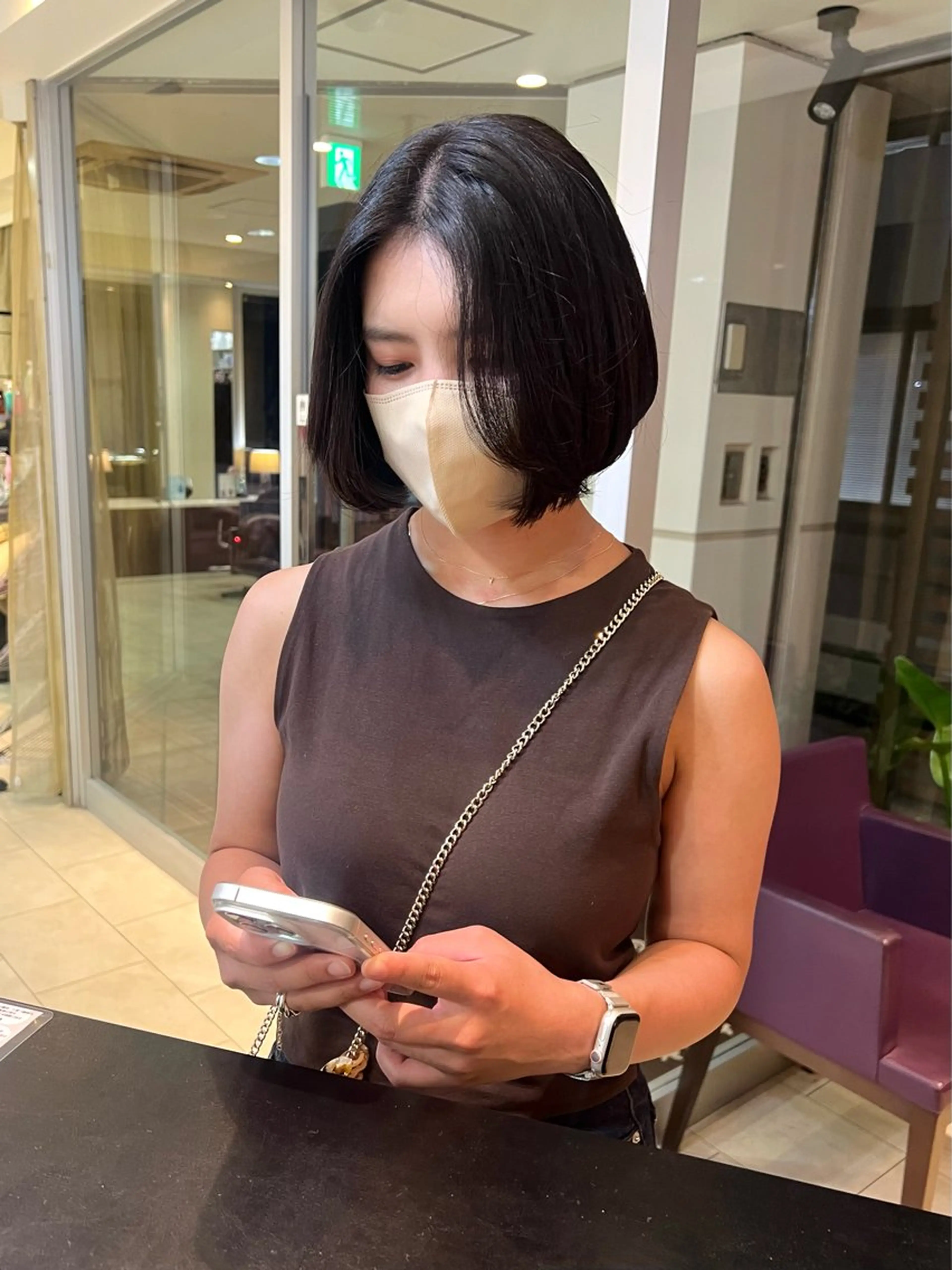 ショート カット ヘアカラー 田中 月菜のヘアスタイル