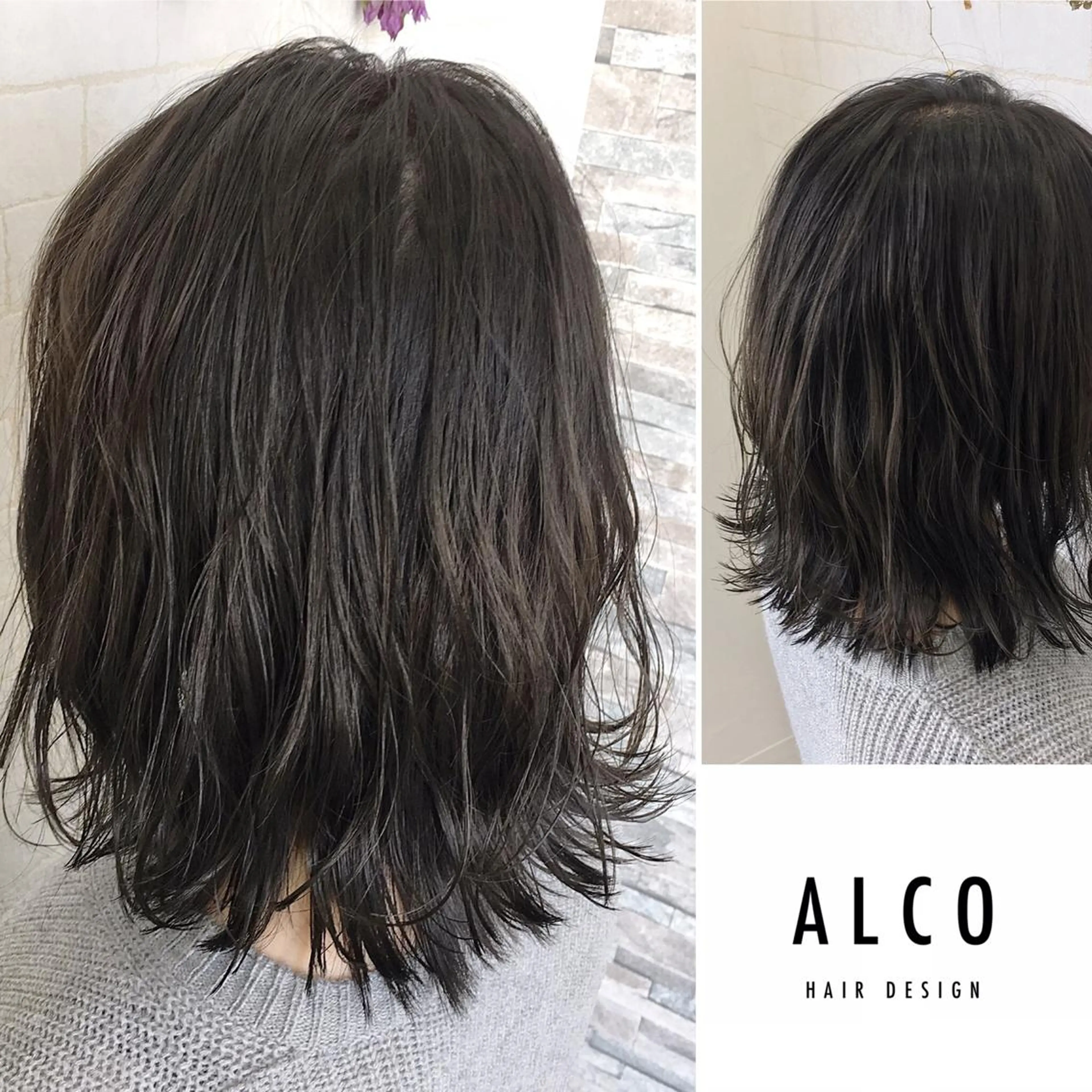 ミディアム カラー ワタイショウタ 髪質改善✨眉毛サロンのヘアスタイル