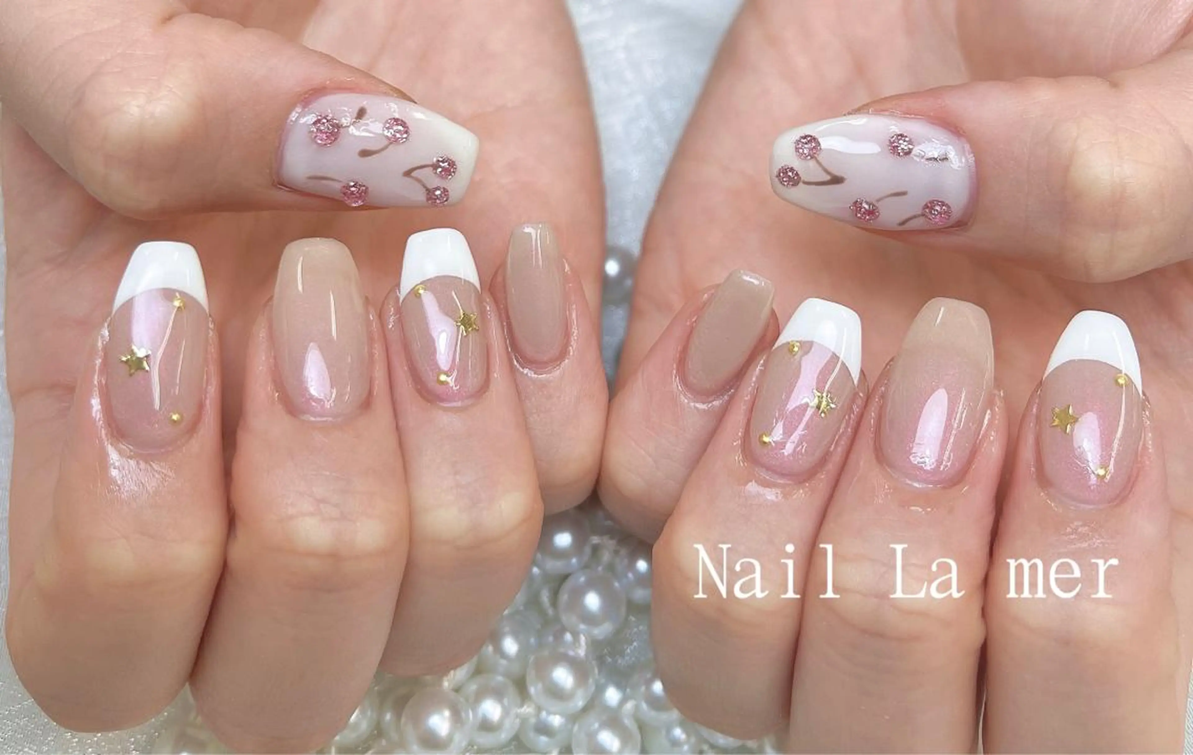 ネイル 持ち込み ハンドネイル ハンドケア La Merのネイルデザイン
