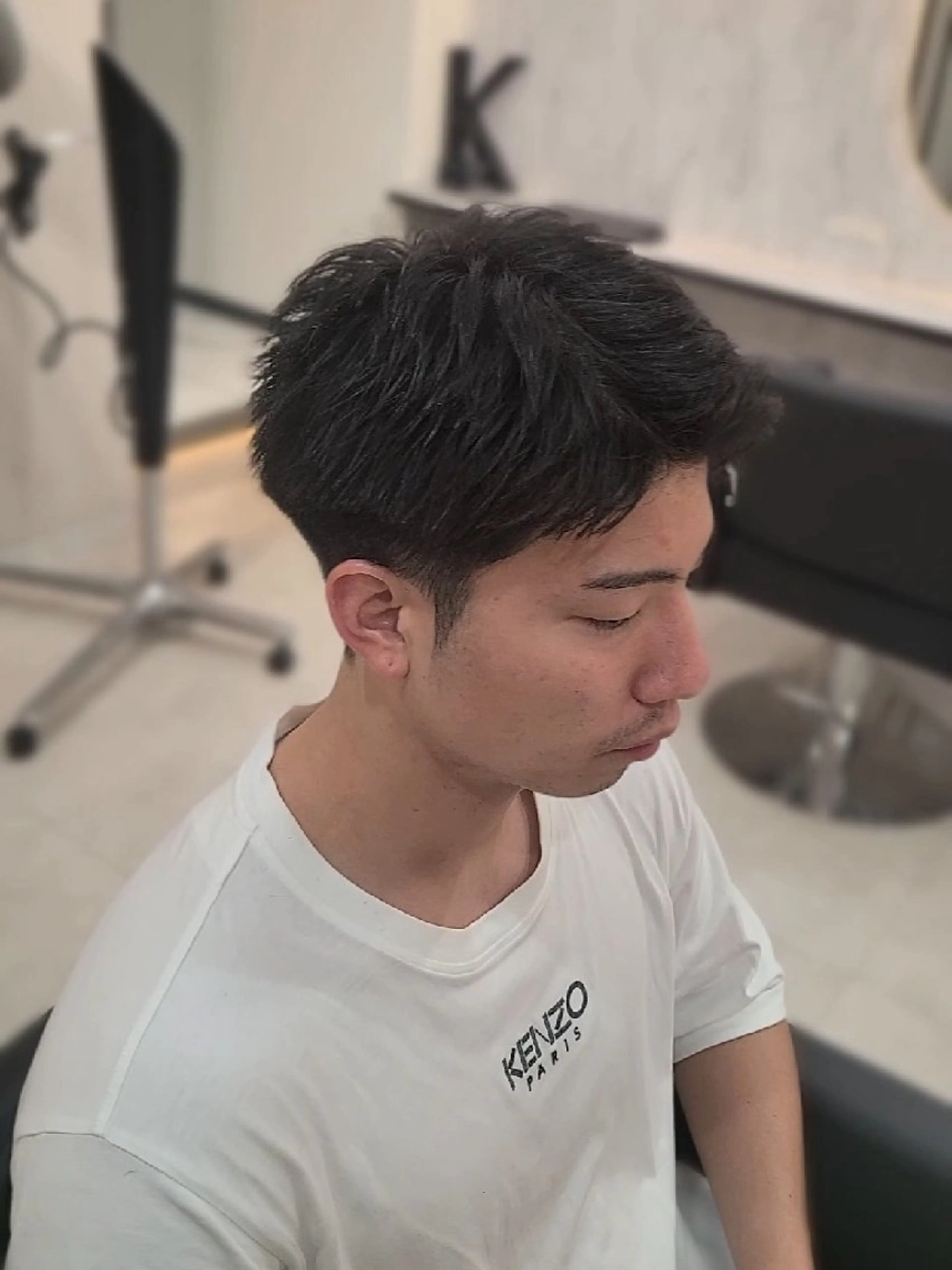 ショート メンズ ビジネス スパイキーショート ショートヘア カット ヘアセット Lapis 名古屋駅前店所属・LEN名古屋/パーマ 海外ヘア/メンズ特化のヘアスタイル