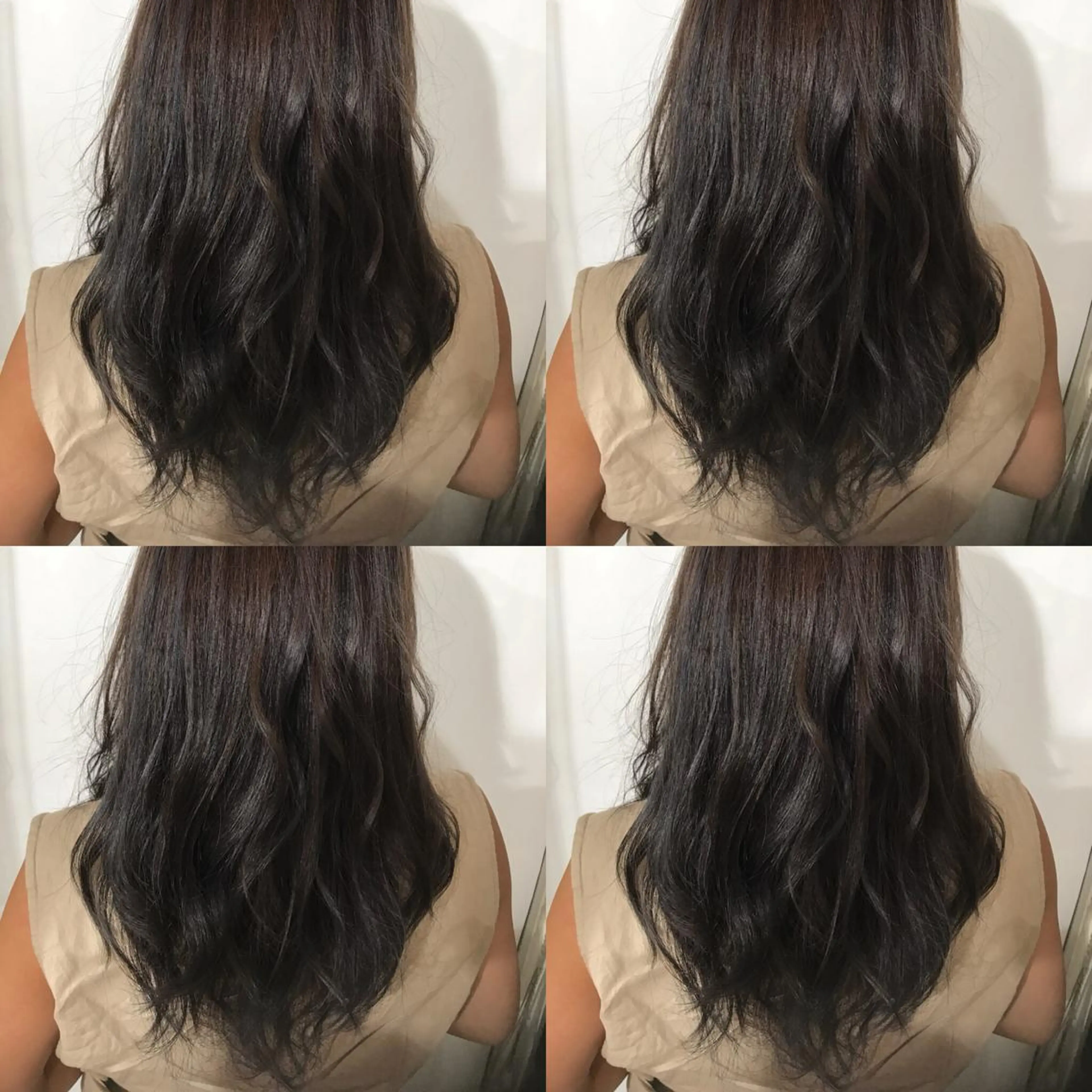 セミロング カラー ブルーカラー ハイライトカラー ハイライト SALOWIN所属・小栗 麻衣のヘアスタイル