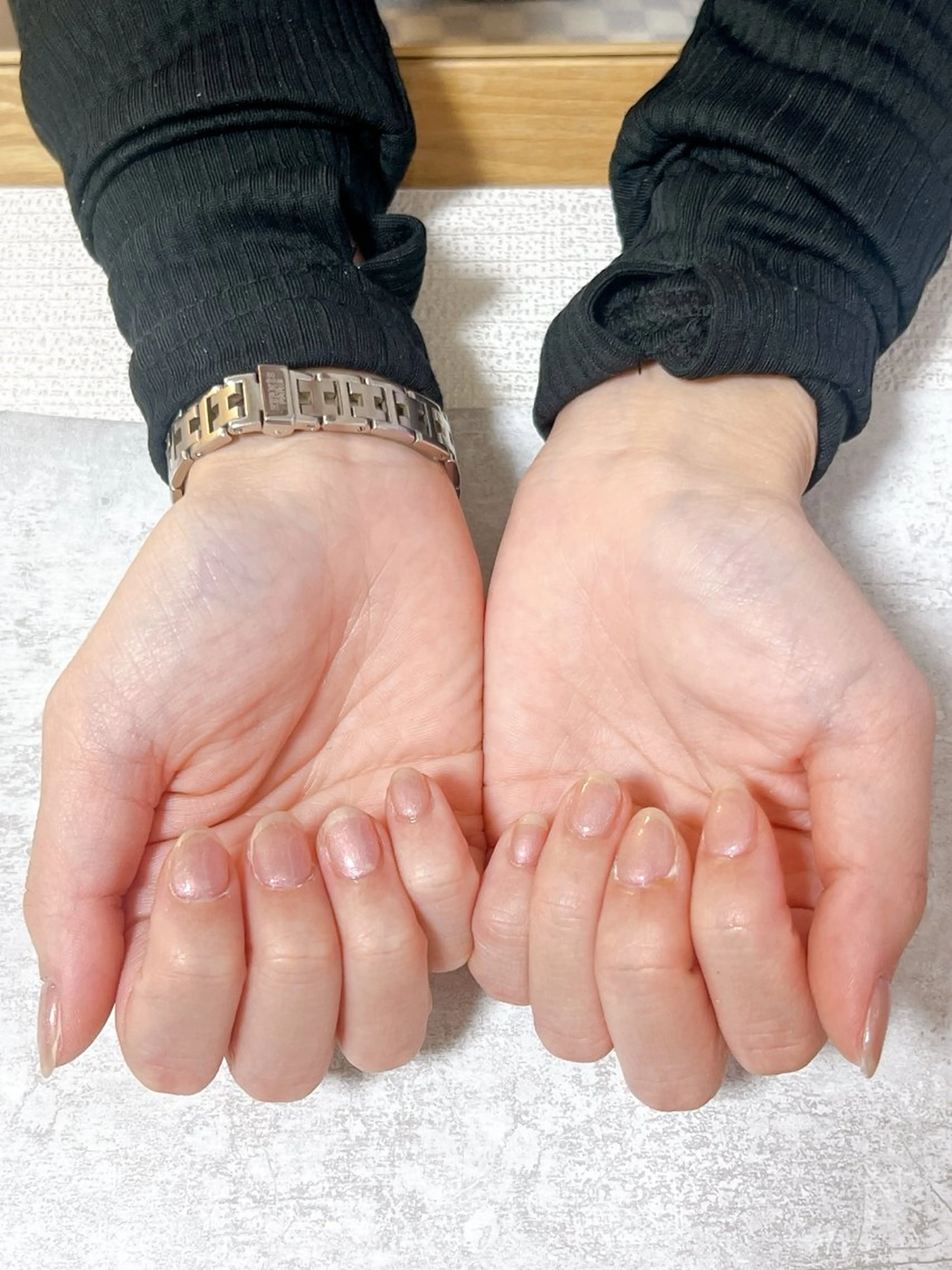 ネイル オーロラネイル フットネイル フレンチネイル ジェルネイル ハート ハンドネイル Mogu nail 二子玉川のネイルデザイン