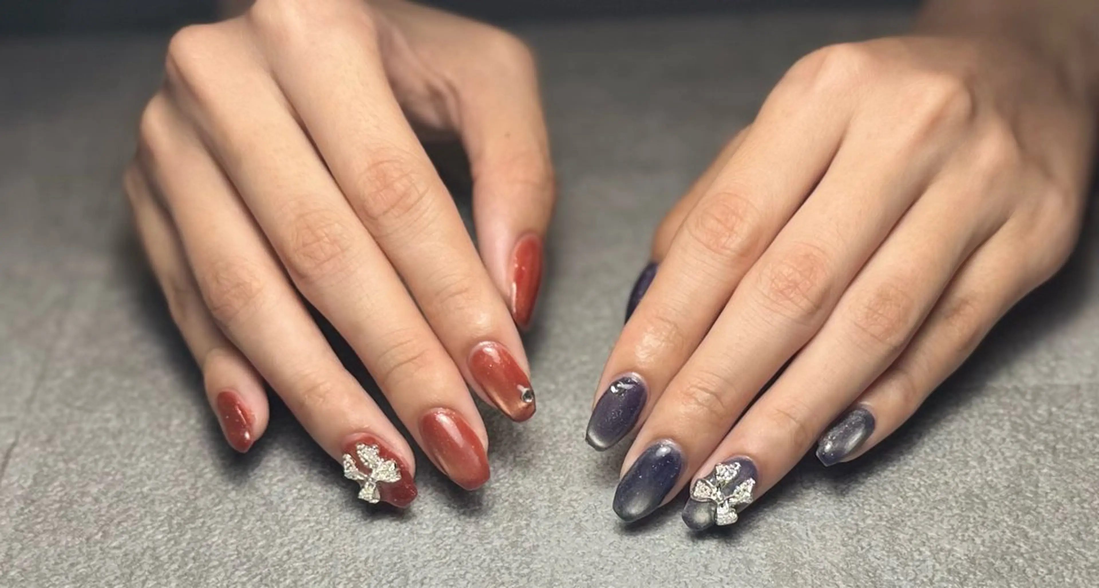 ネイル フラッシュネイル フラッシュマグ マグネットネイル nail salon LUANAのネイルデザイン