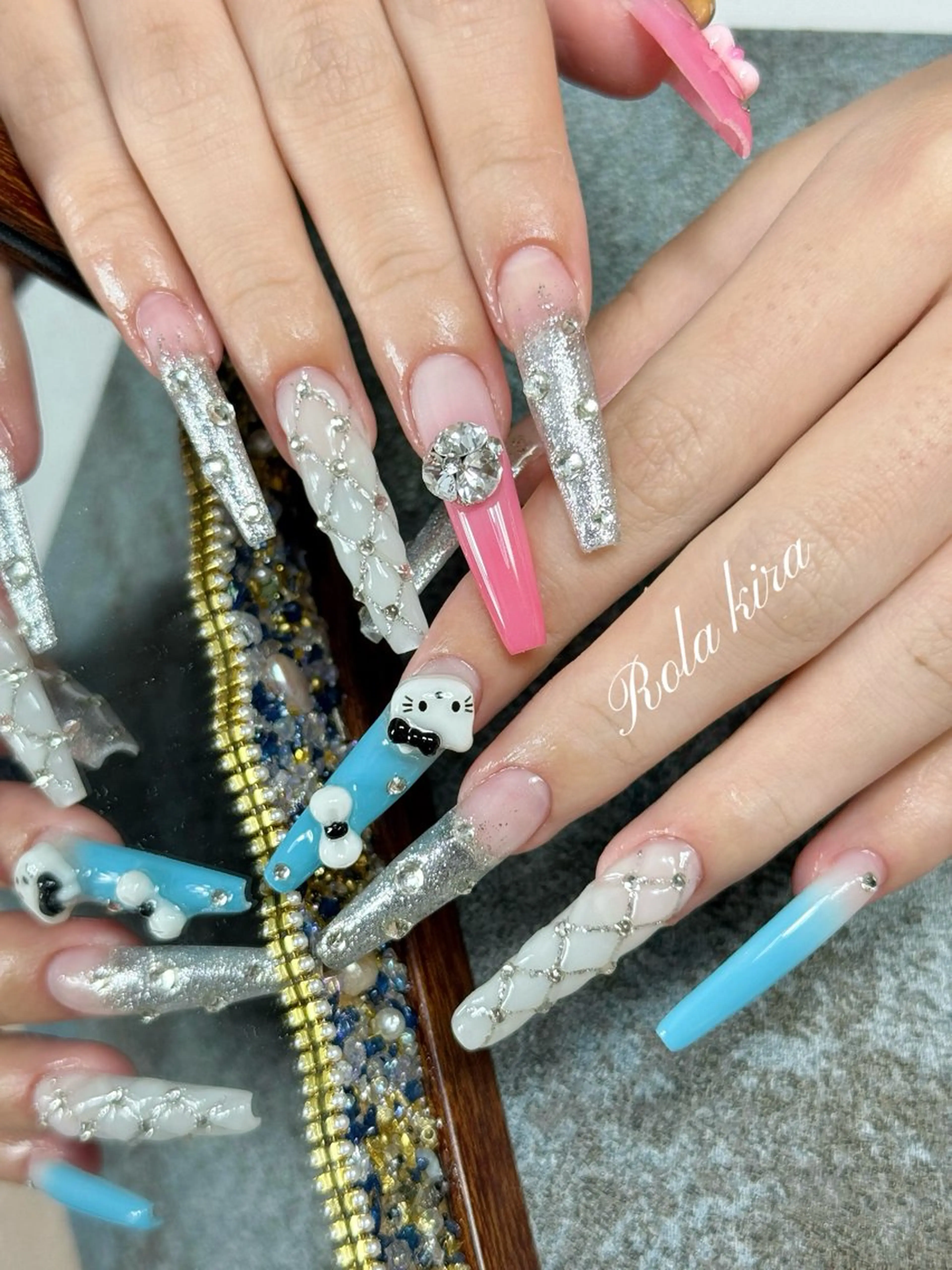 ロング ハンドネイル Rola kira nail salon所属・Rola kira 麗のネイルデザイン