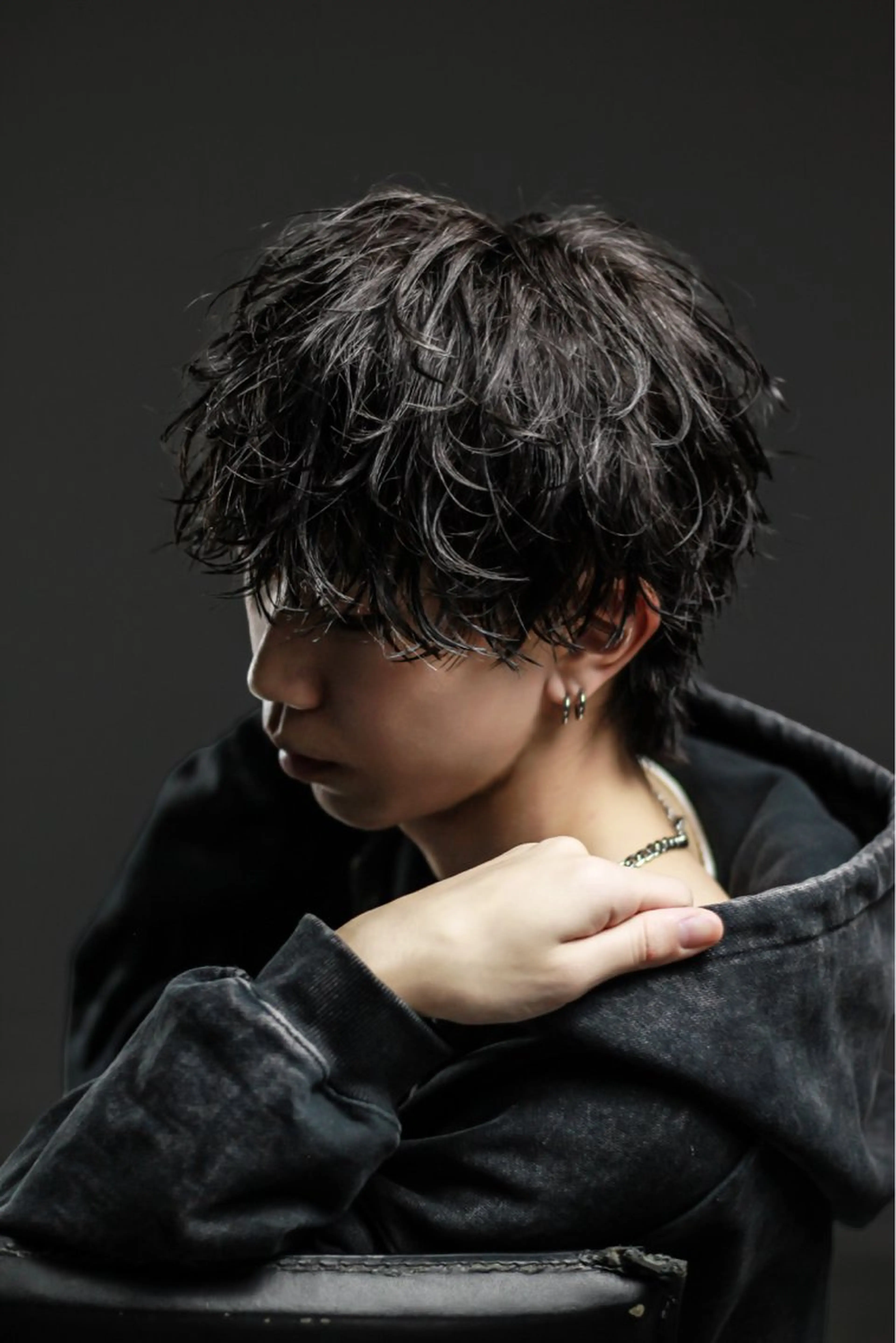 ショート メンズ マッシュウルフ マッシュ メンズウルフカット ウルフカット メンズ特化/ HYPERりょうまのヘアスタイル