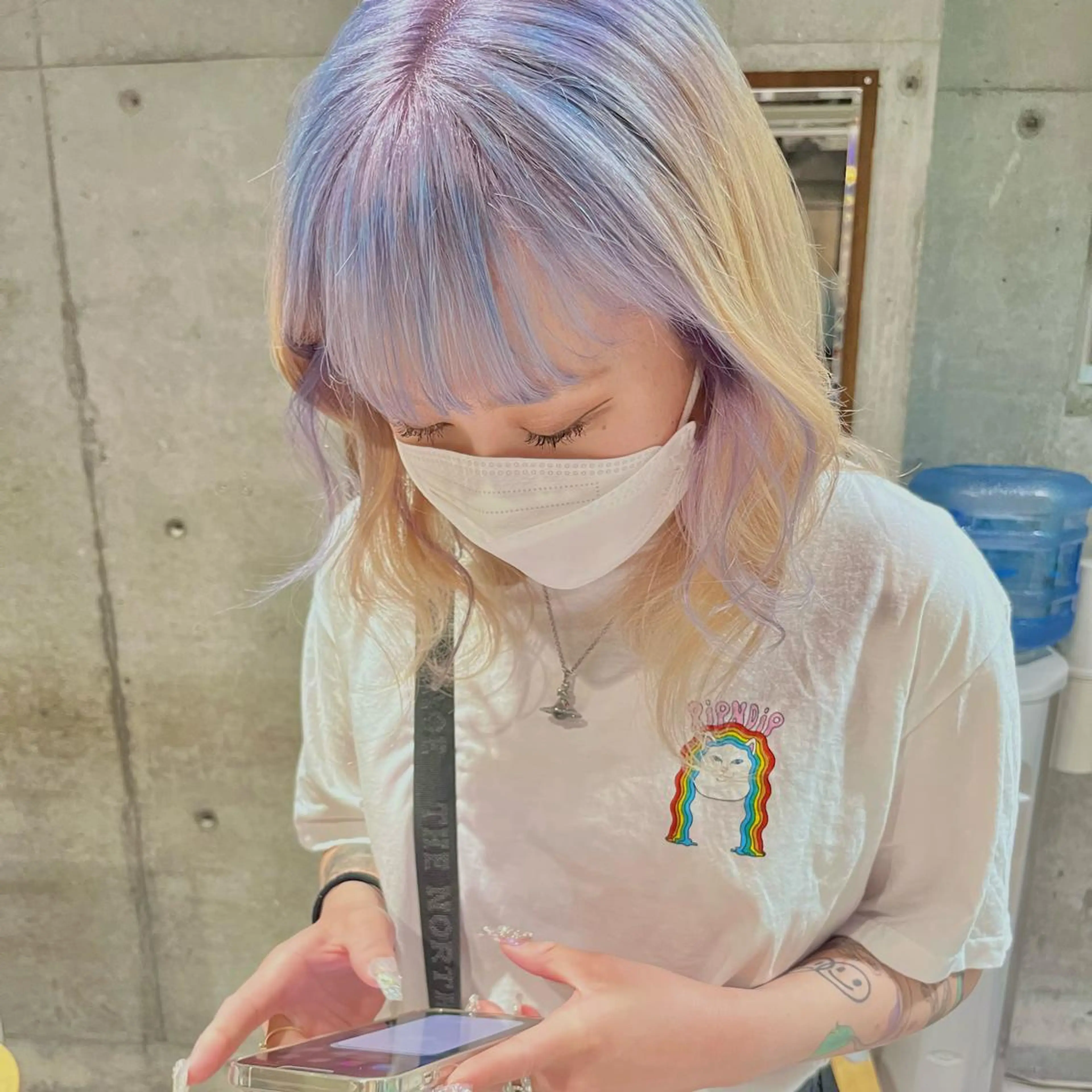 ミディアム ヘアカラー トリートメント ras hairdesign所属・心斎橋 ママ美容師 笹 友加里のヘアスタイル