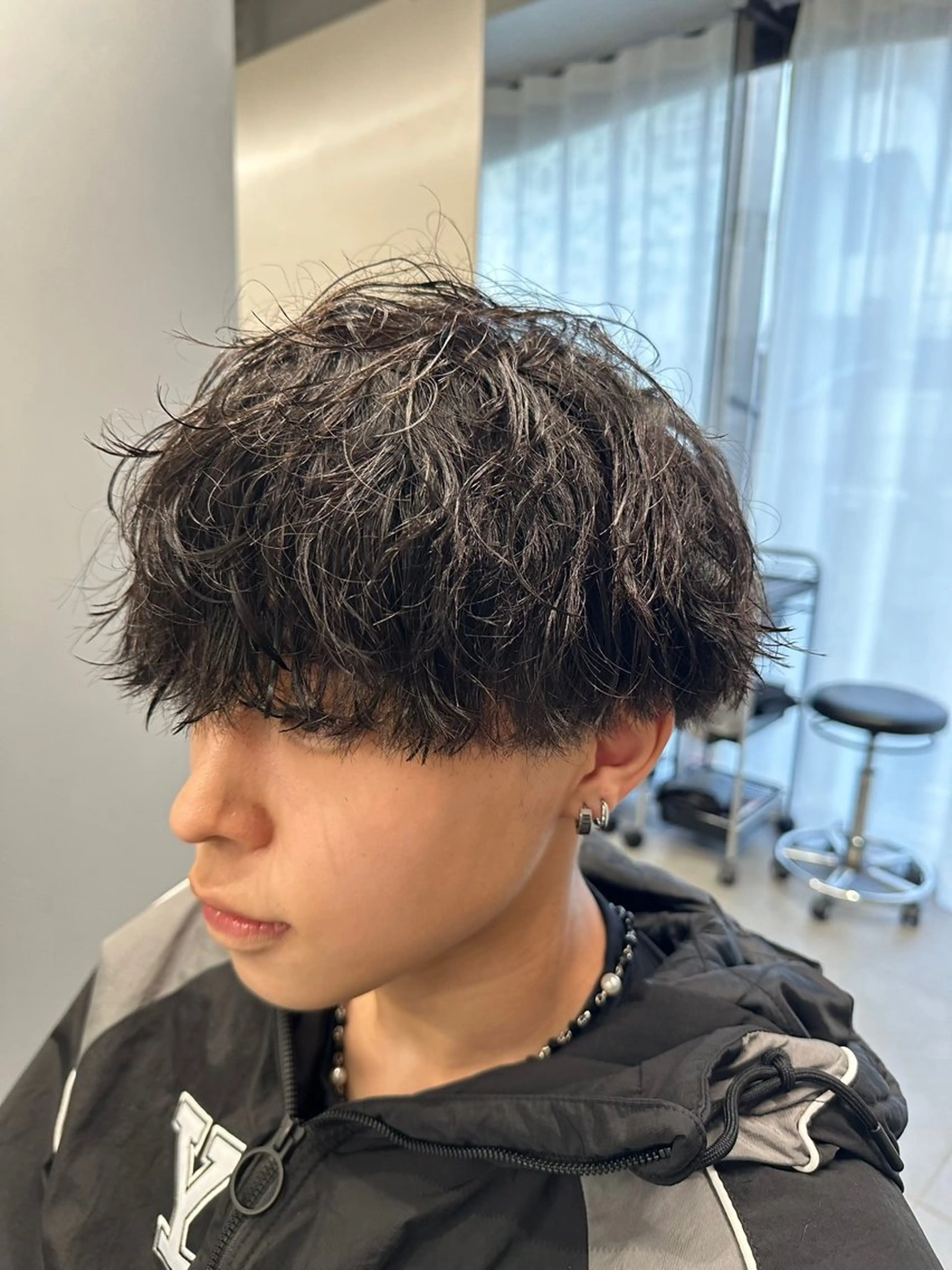 パーマ メンズ メンズパーマ 波巻きパーマ 立川/過去1の毛流れ パーマ/しゅーとのヘアスタイル