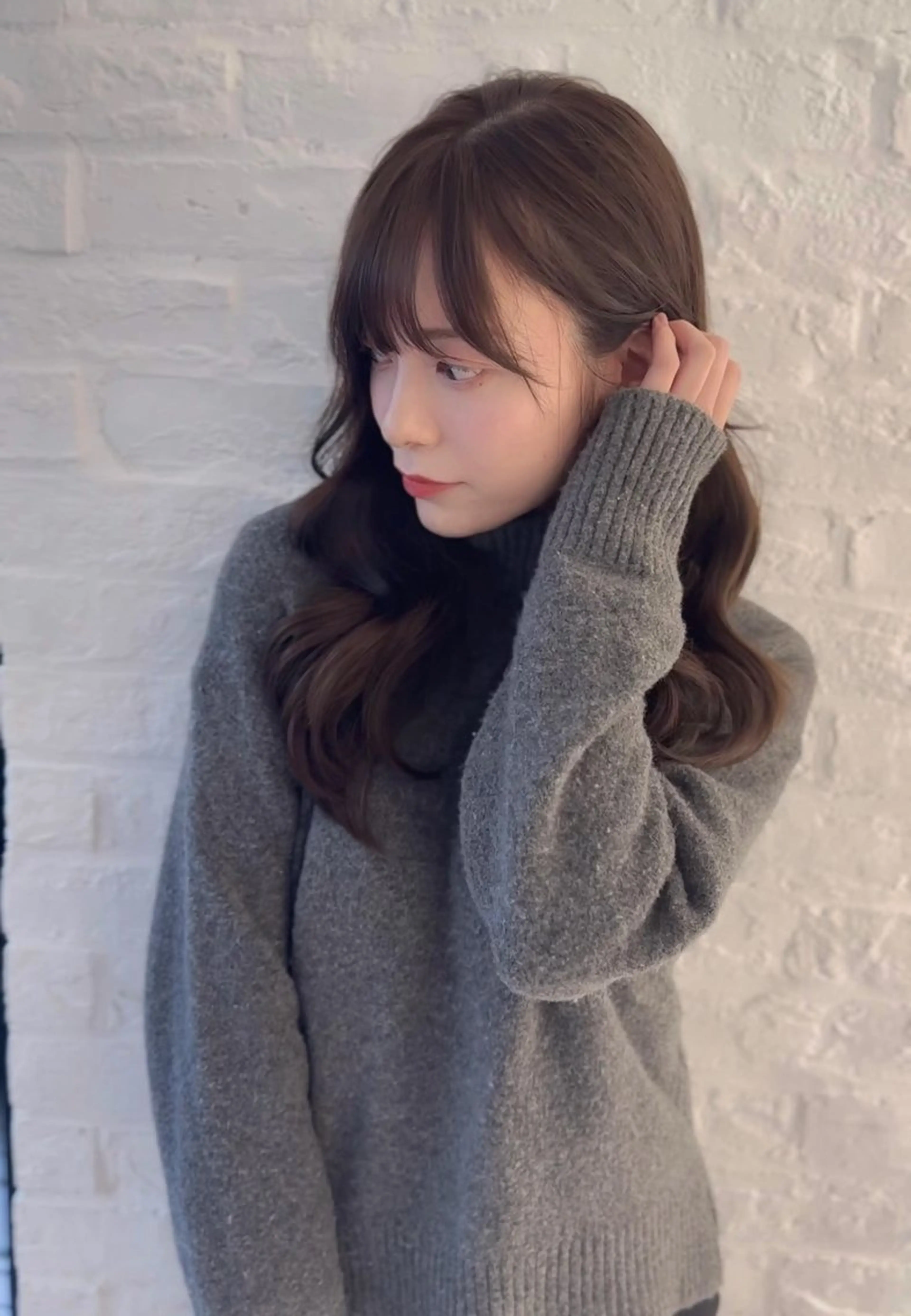 ロング カラー ヘアアレンジ 前髪顔まわりカット 🌈中村海聖のヘアスタイル