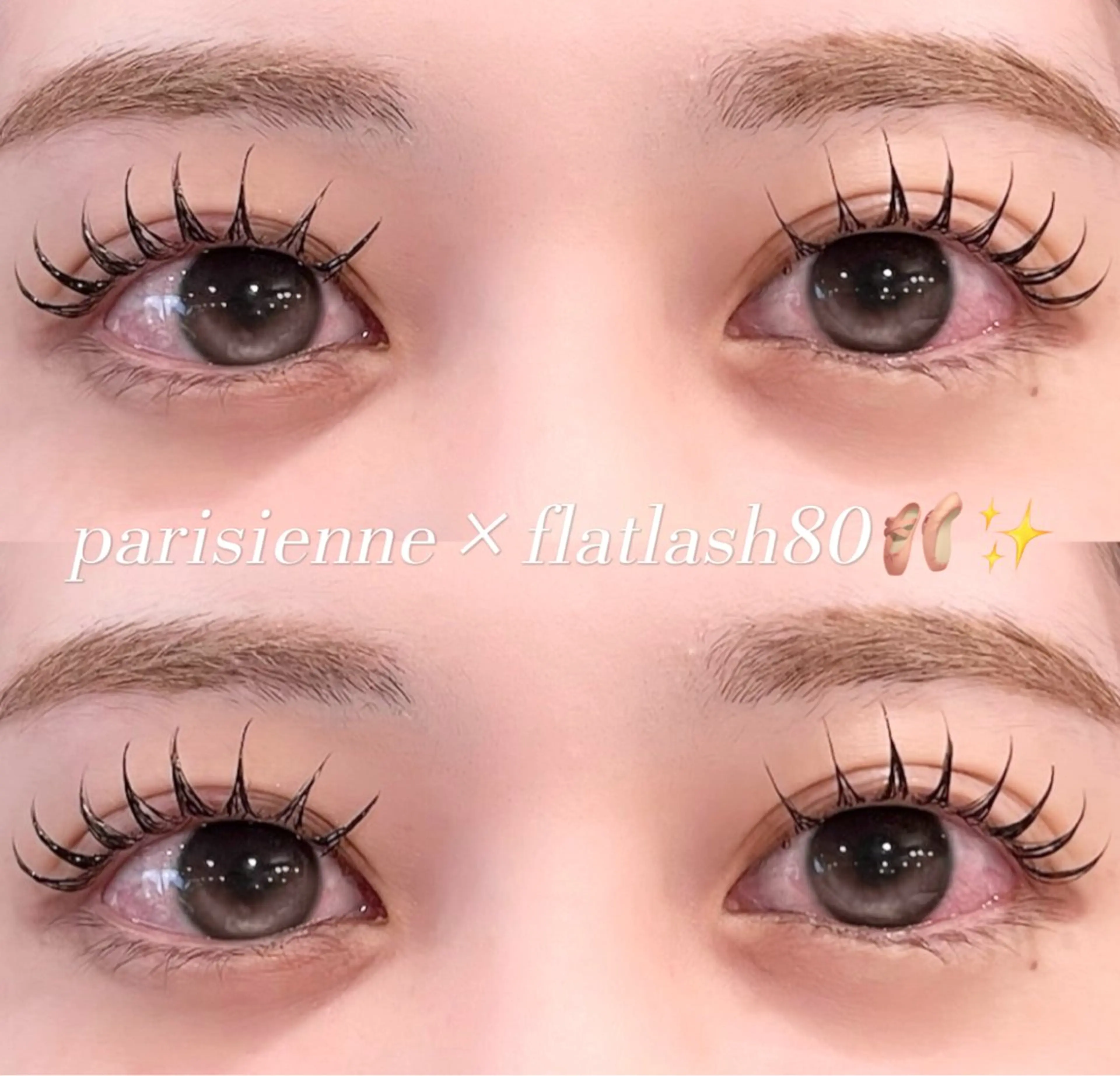 【ミニモ限定クーポン🌙】パリエク＋フラットラッシュ時間内つけ放題(140​〜​160本目安)【再来+¥500】の写真