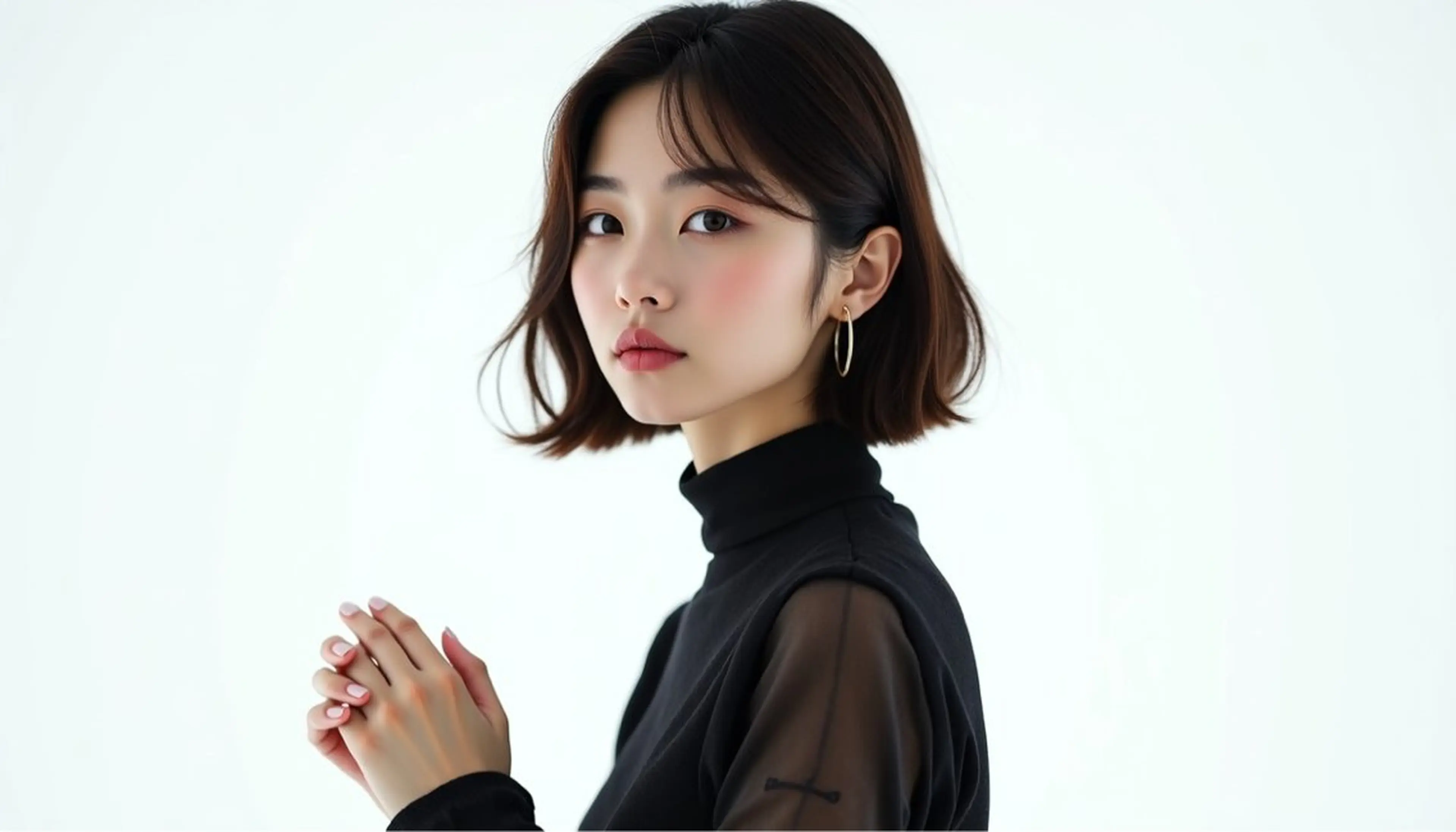 ミディアム 前山未依亜 マエヤマミイアのヘアスタイル