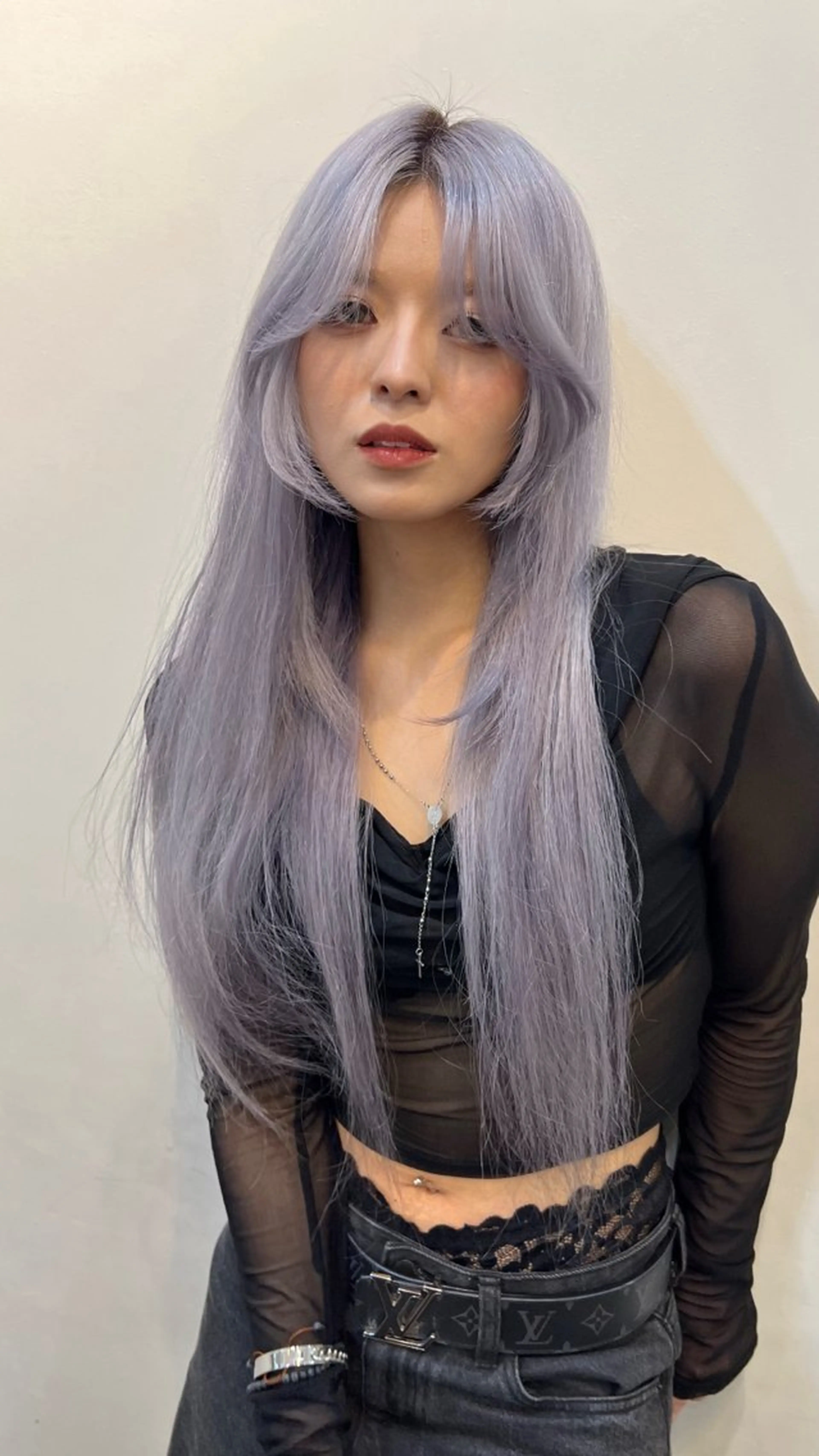 ロング カラー カット ヘアカラー トリートメント belle   表参道　terrace所属・抜きっぱなしブロンド /ハイトーン/カナタのヘアスタイル