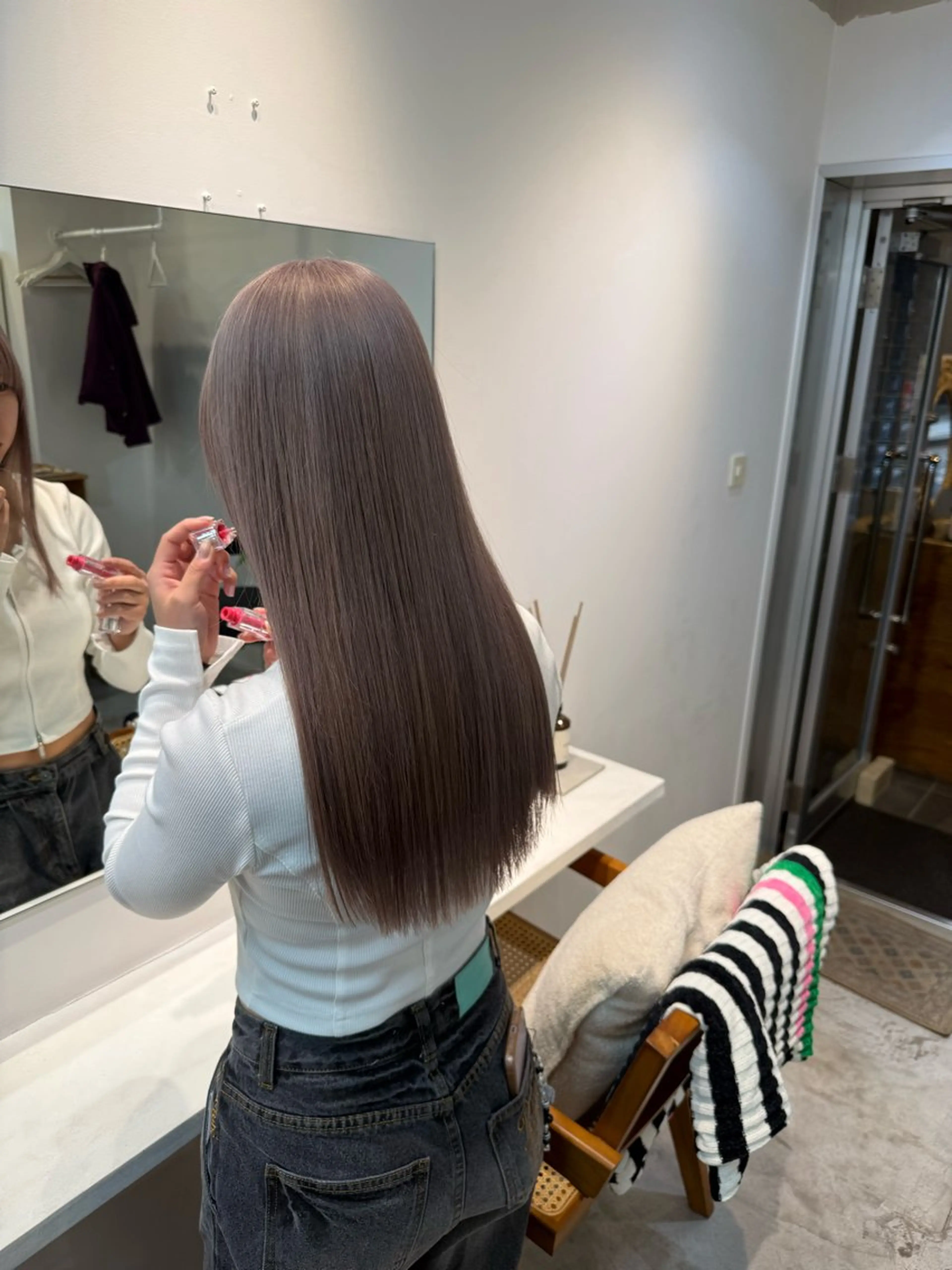 ロング カット ヘアカラー トリートメント fit /Rihoのヘアスタイル