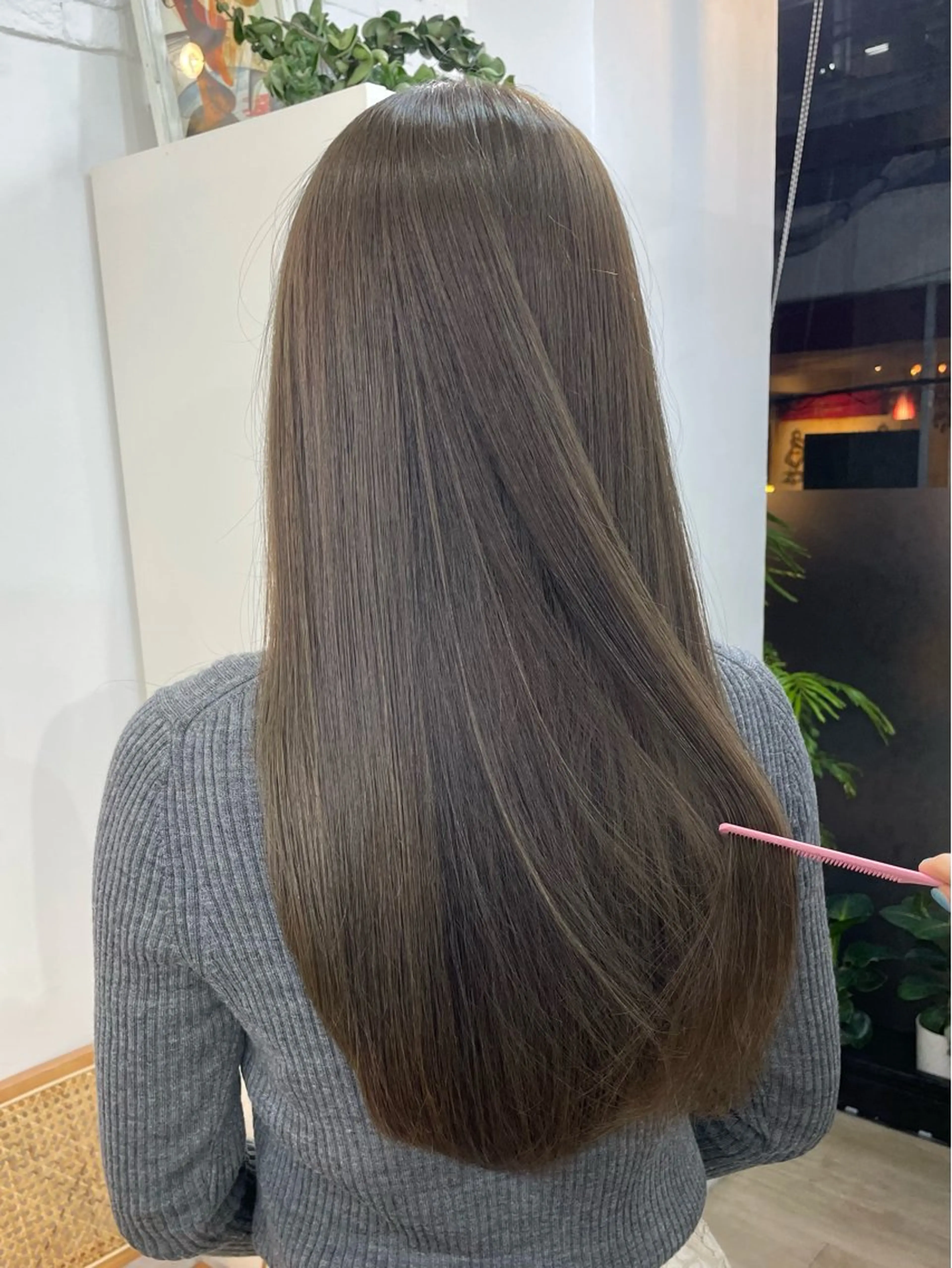 ロング トリートメント カット ヘアカラー ✨髪質改善✨原宿 えのもと　はなのヘアスタイル