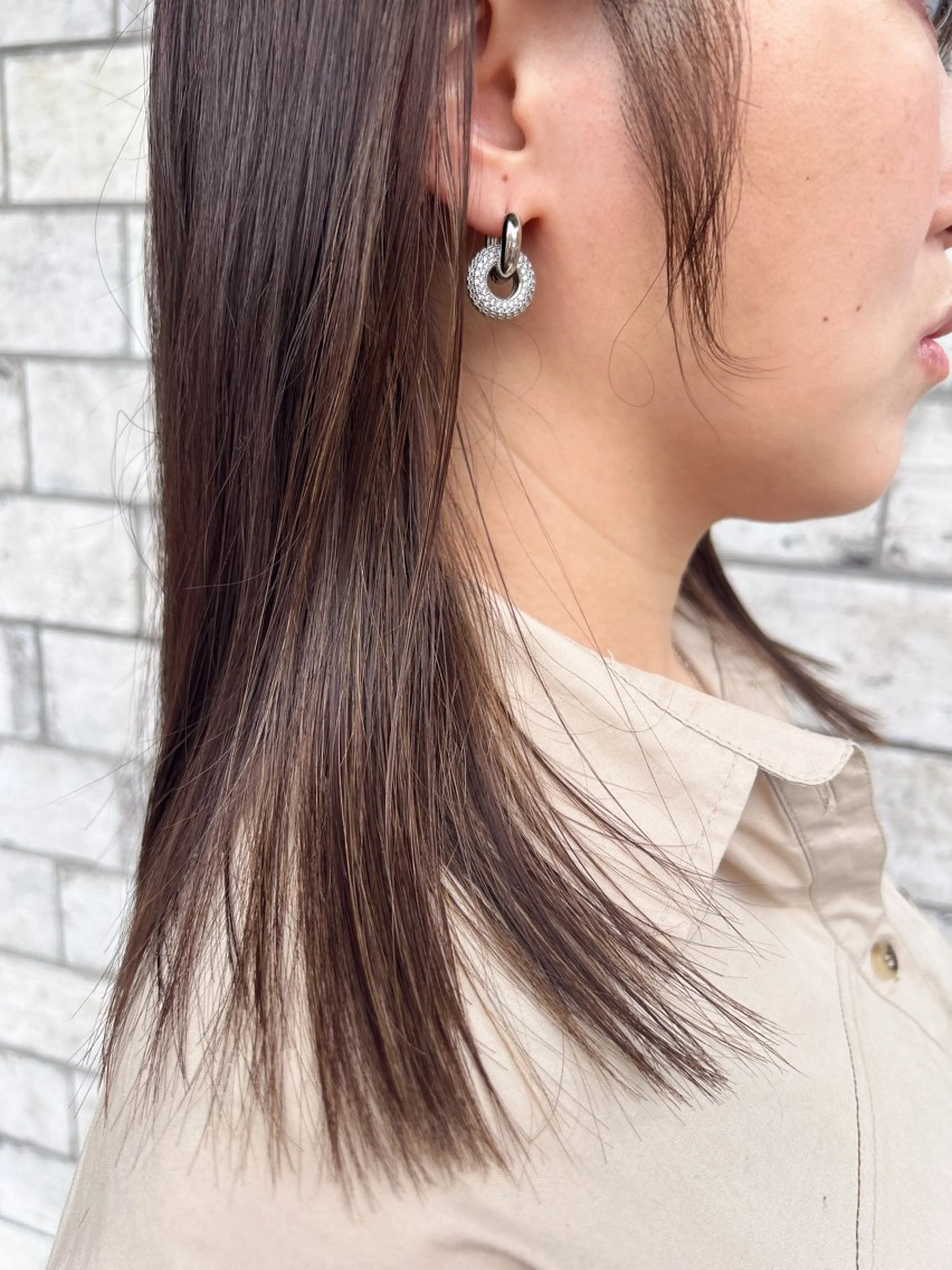 セミロング カラー 村松 美月のヘアスタイル