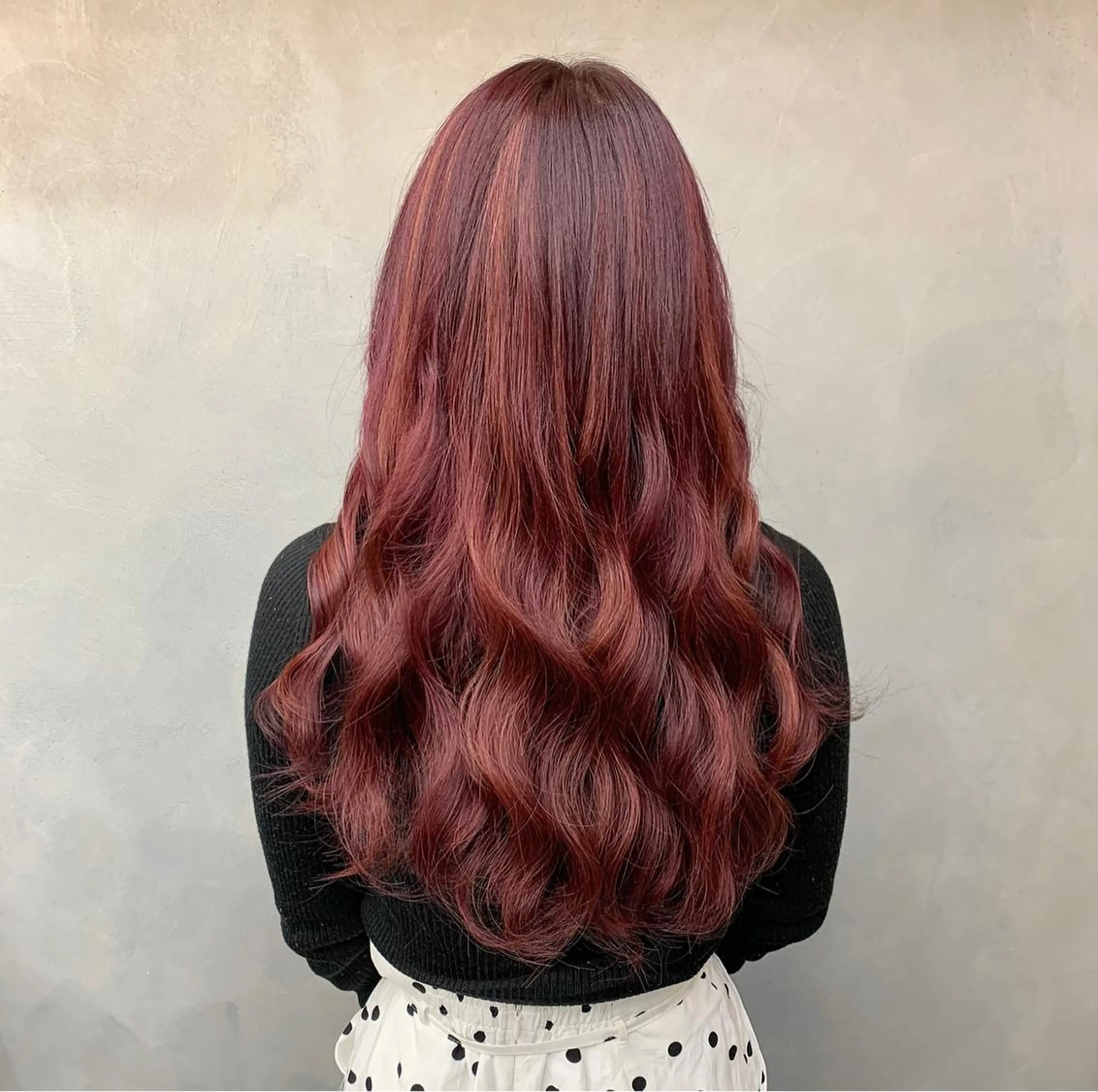 セミロング セミロングパーマ 縮毛矯正 CS made by SHACHU栄店所属・❤️‍🔥シールエク ＋カラー京❤️‍🔥のヘアスタイル