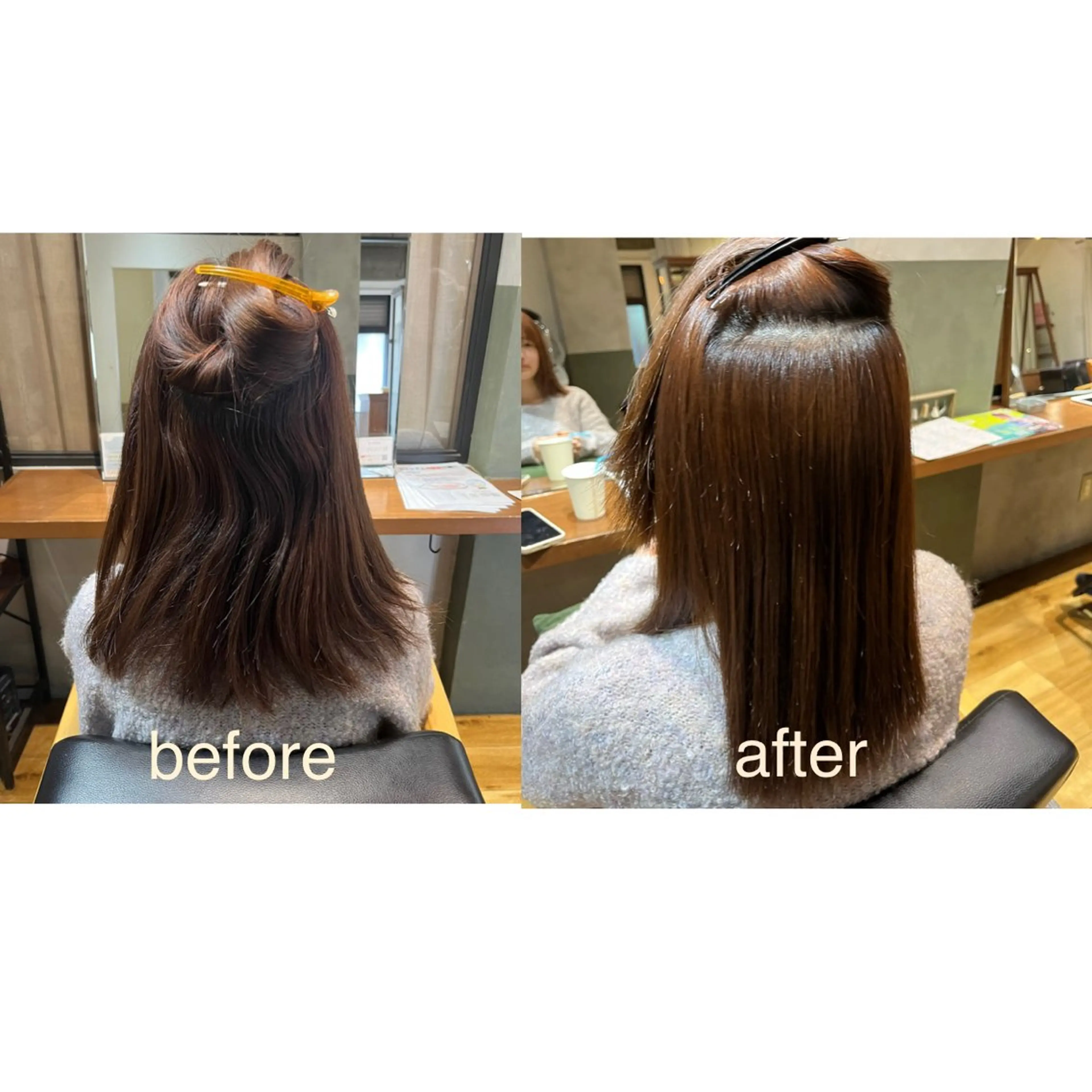 🌸【半年​〜​年1回でOK！髪質改善ストレート】＋カットの写真