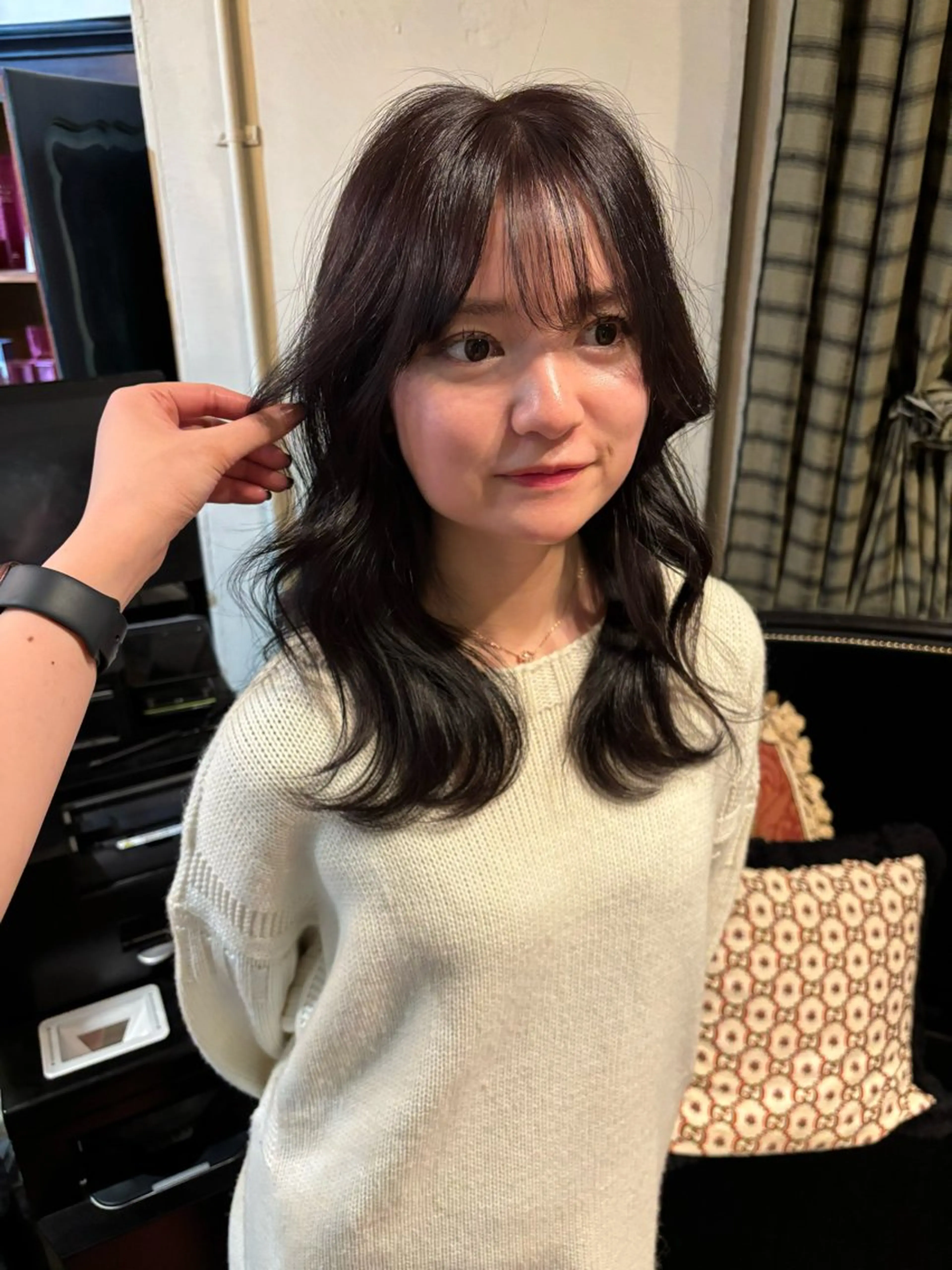 セミロング カラー ブリーチ/エクステ はしもと　そな🫧のヘアスタイル