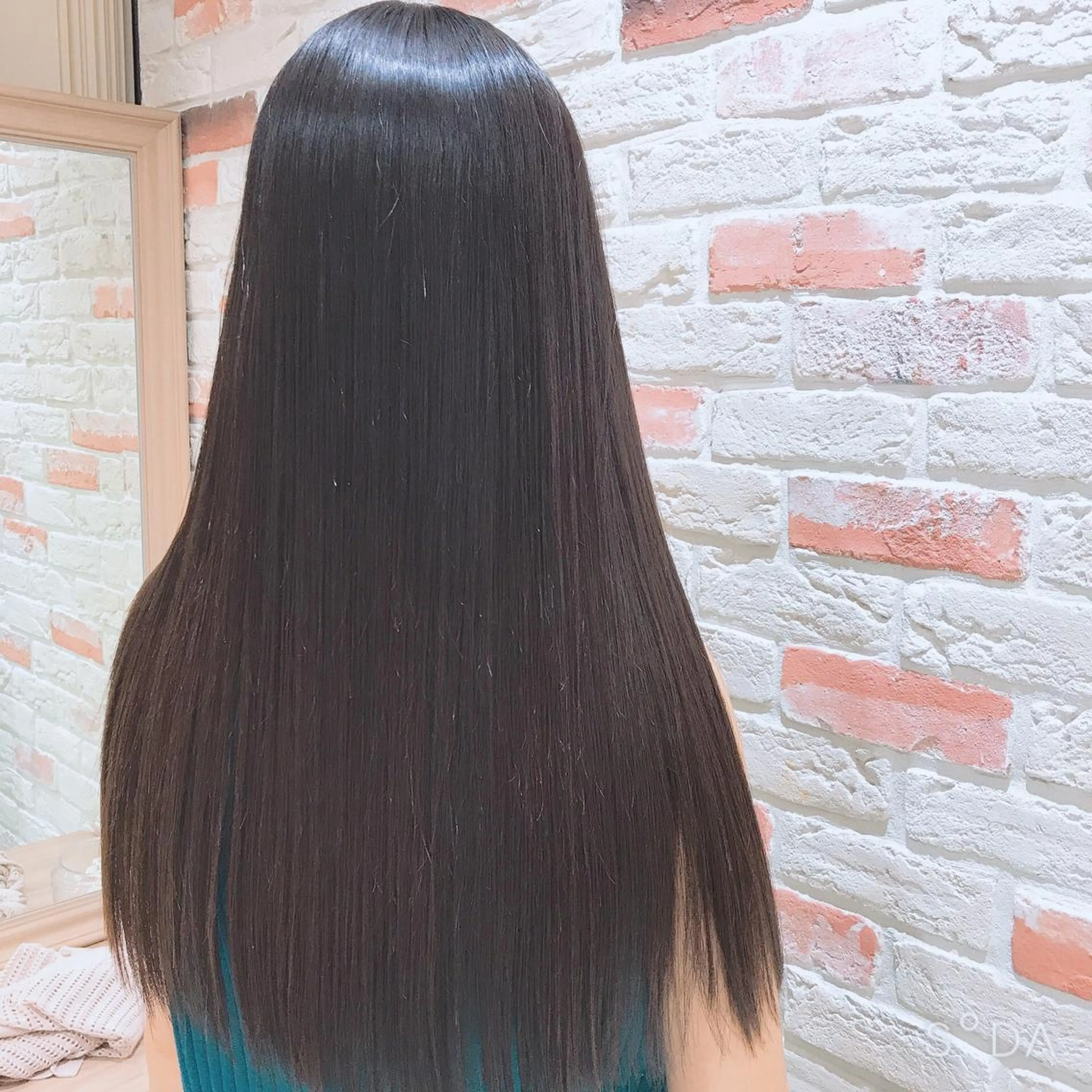 ロング カット ヘアカラー 縮毛矯正 チダアキフミ Ash大森のヘアスタイル