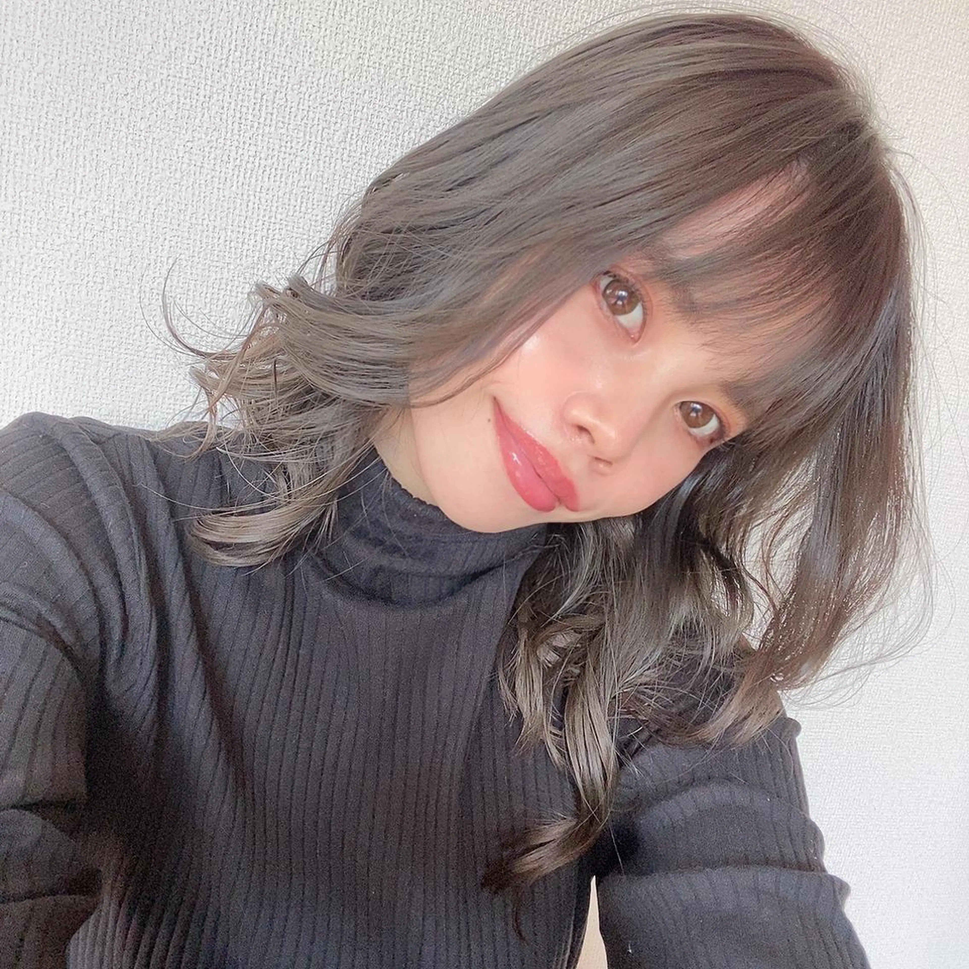 ミディアム カラー カット ヘアカラー 韓国/色気/レイヤー /avance天王寺のヘアスタイル