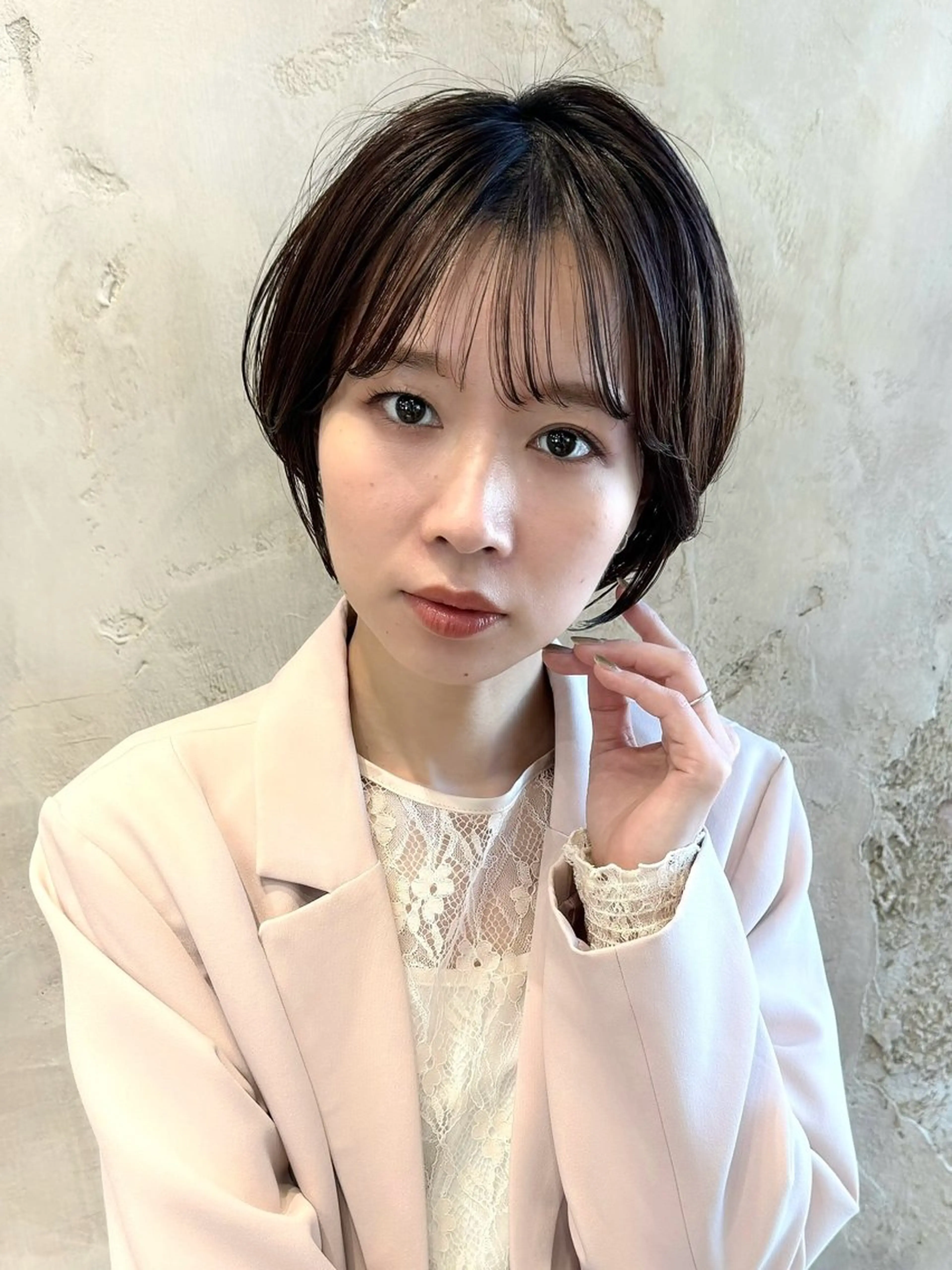 ショート カラー カット ヘアカラー トリートメント 💍新宿ショート 💍岩田莉奈のヘアスタイル