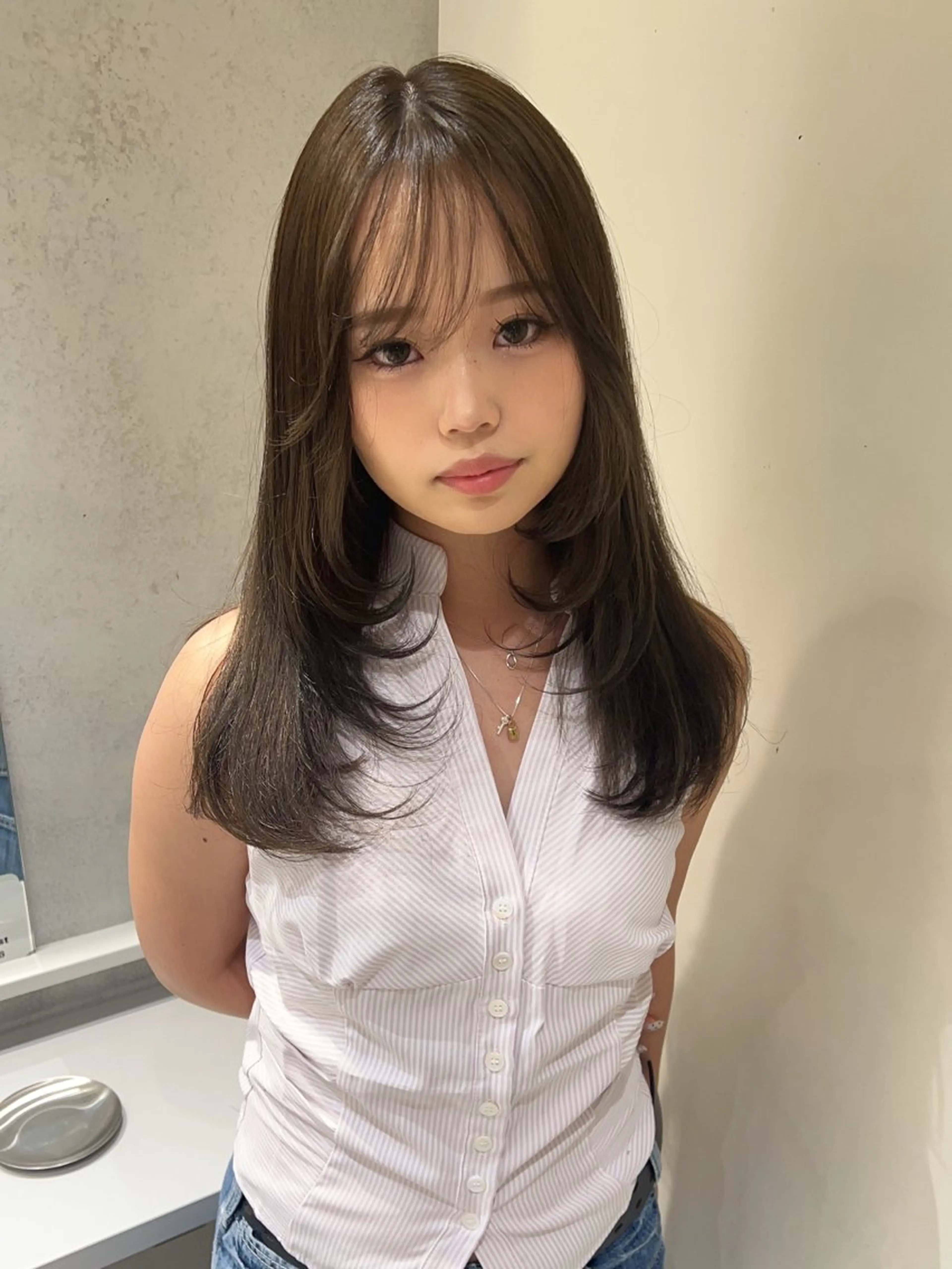 【ミニモ限定☁️】ブリーチなしWカラー🥣🤍➕systemトリートメント➕カットの写真