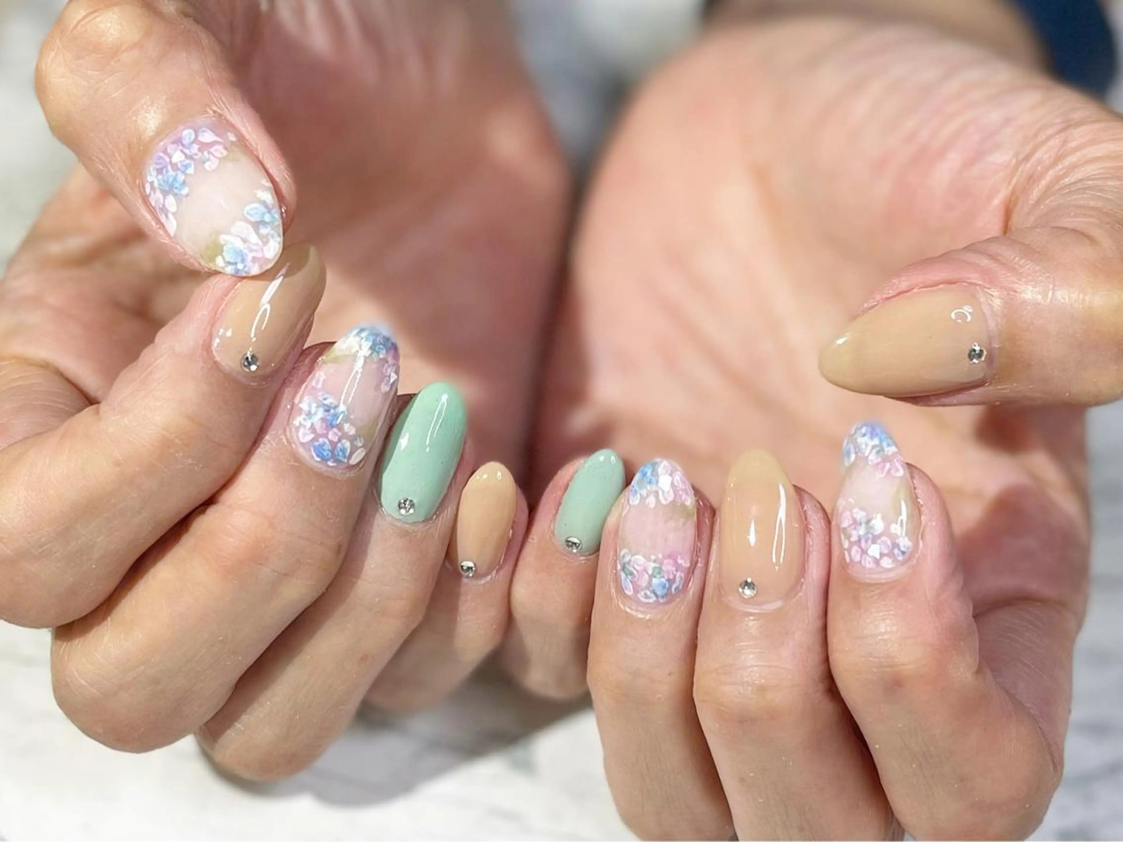 ネイル フットネイル ニュアンスネイル シンプルネイル 春ネイル 夏ネイル ネイル フフラ所属・nail fufla ♡yamane♡のネイルデザイン