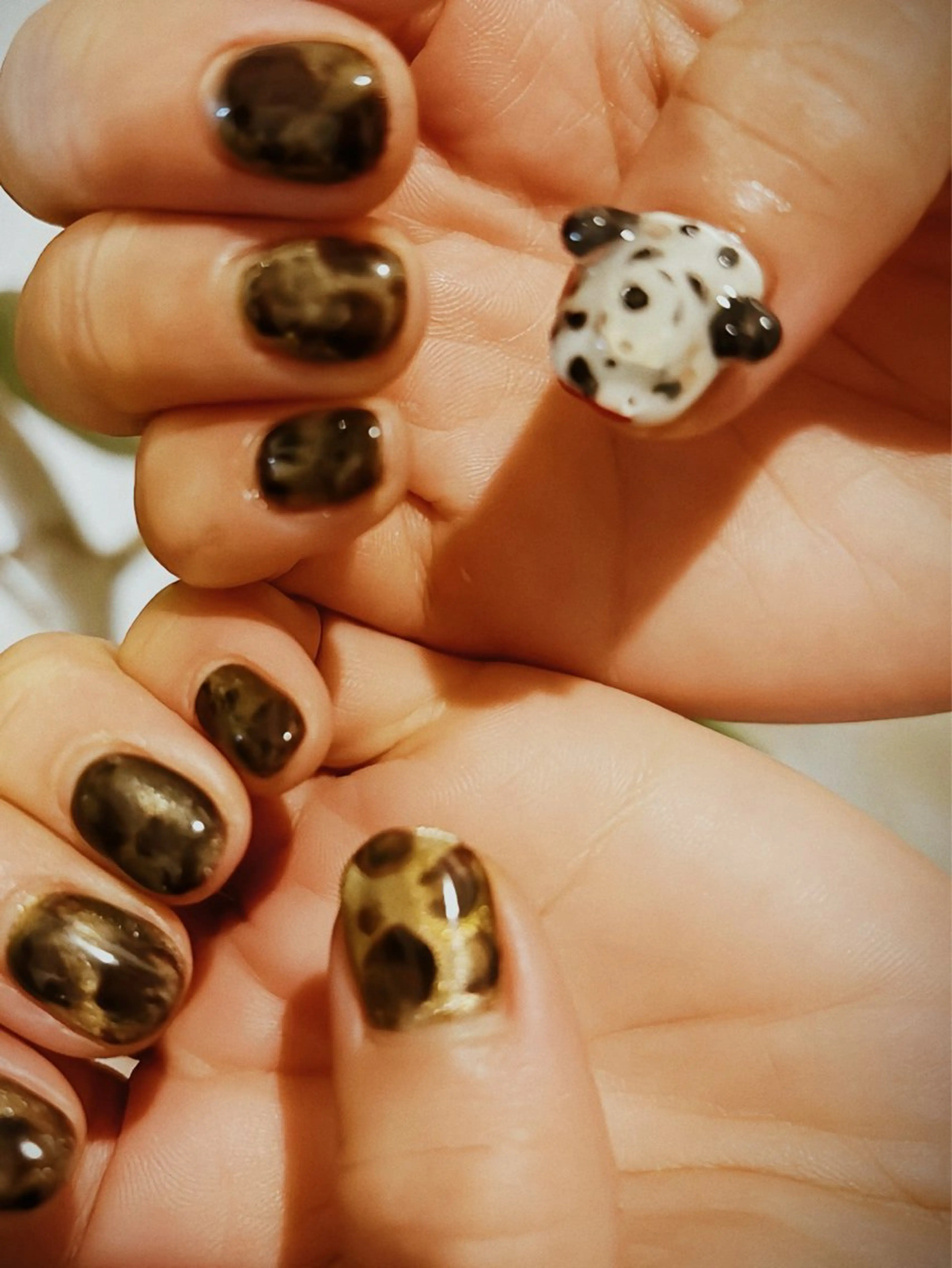 ネイル アニマル柄 free hug Hiromiのネイルデザイン